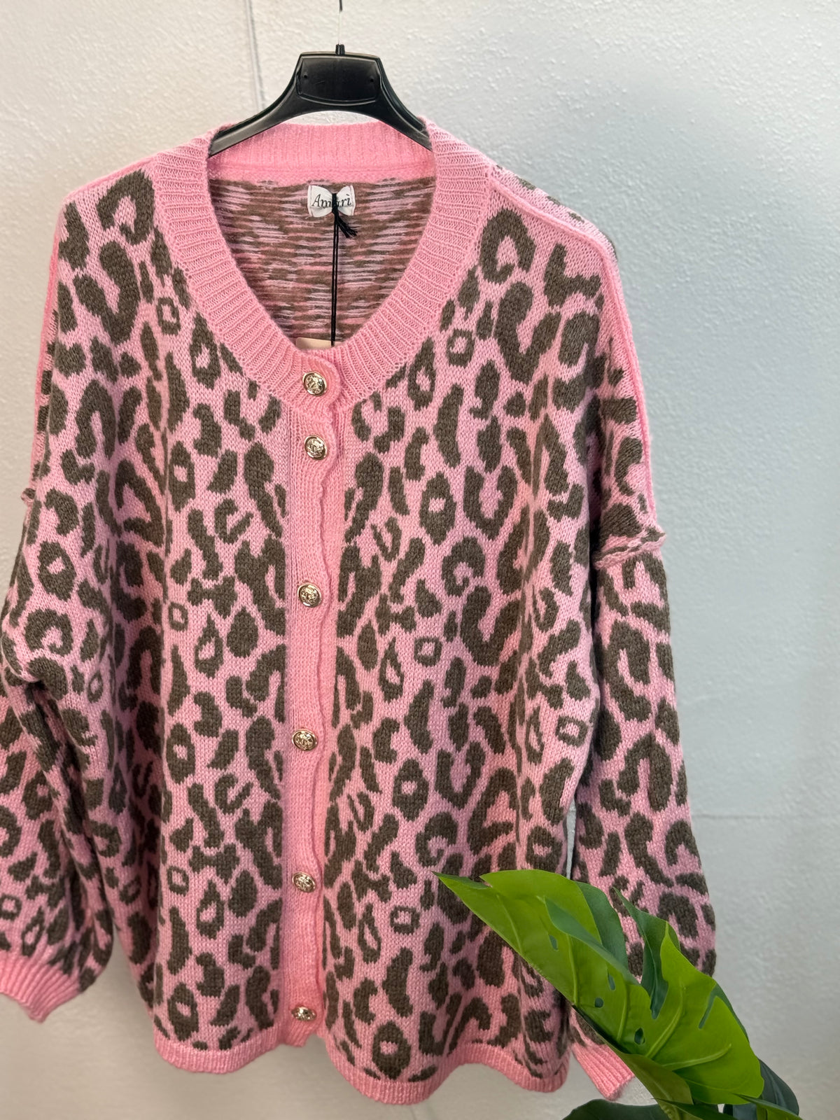 Oversize Cozy LEO Cardigan - mehrere Farben - bis 44/46 tragbar
