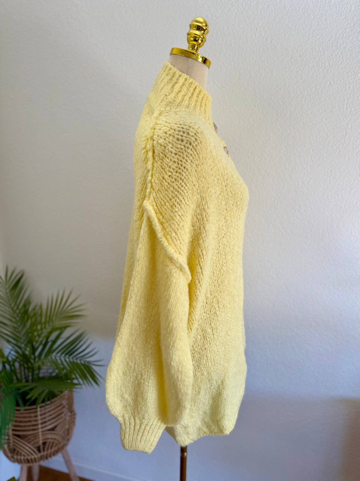 Ultra Oversize Strickcardigan mit Knopfleiste