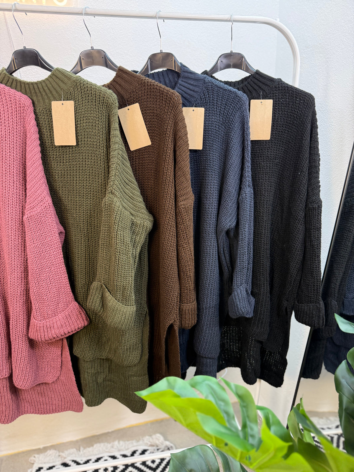 LUNA Oversize-Pullover mit Stehkragen - Einheitsgröße von 36-46