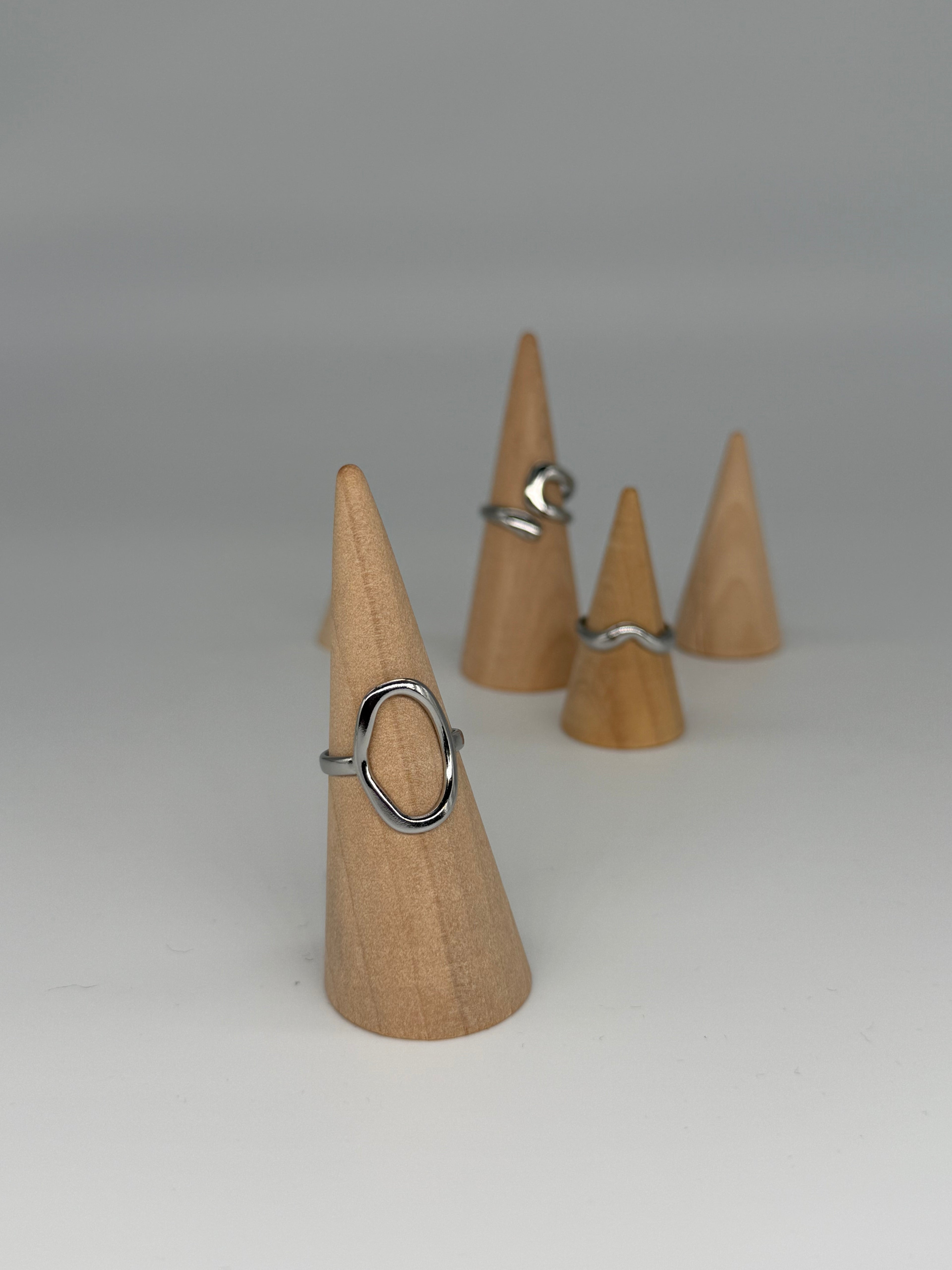 CLASSIC Ring (Silber) - größenverstellbar + 18K Vergoldung (verschiedene Ausführungen)