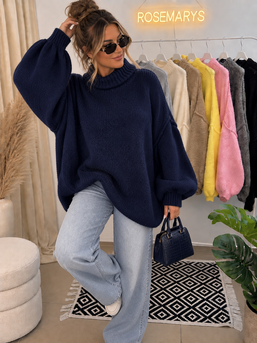 Ultra Oversize Kuschelpullover MOHAIR CLOUD - Einheitsgröße bis 48 tragbar