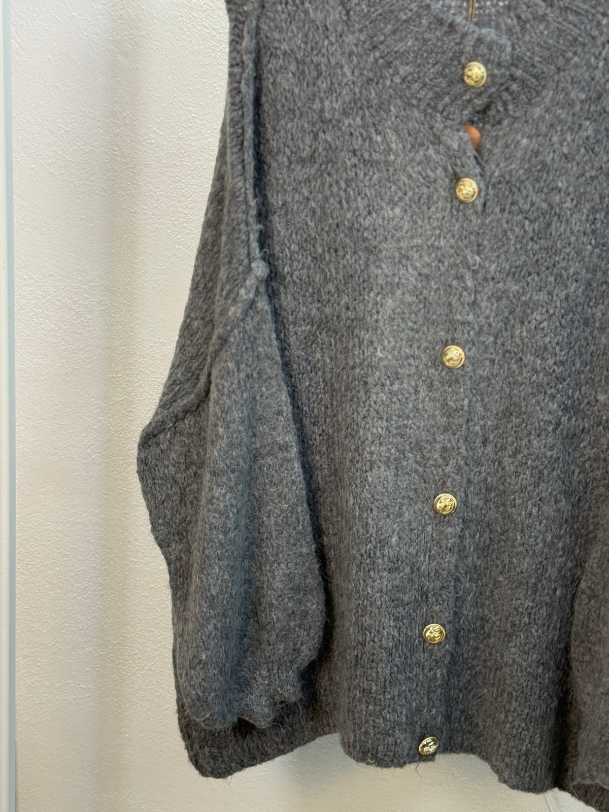 Ultra Oversize Strickcardigan mit Knopfleiste