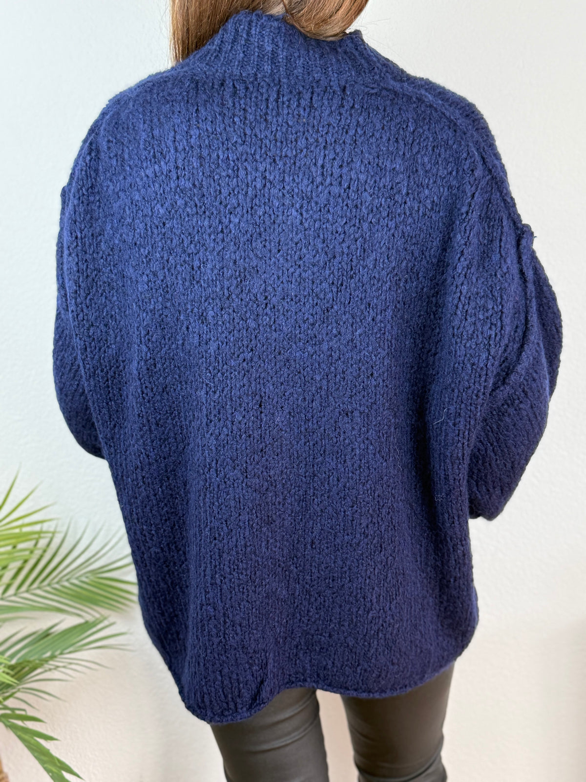Ultra Oversize Strickcardigan mit Knopfleiste