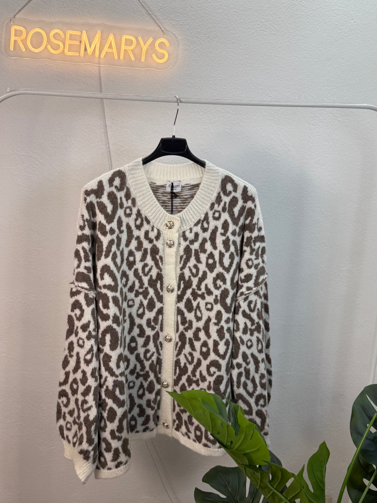 Oversize Cozy LEO Cardigan - mehrere Farben - bis 44/46 tragbar