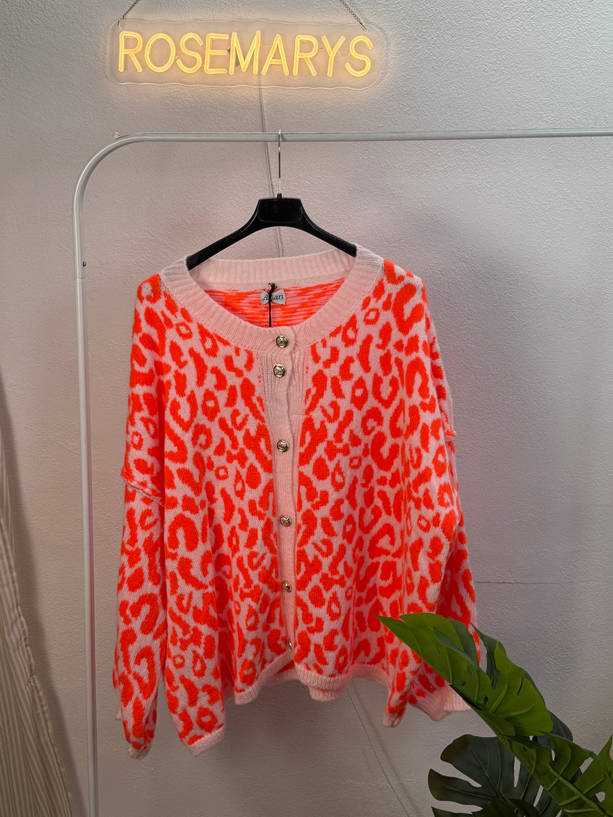Oversize Cozy LEO Cardigan - mehrere Farben - bis 44/46 tragbar