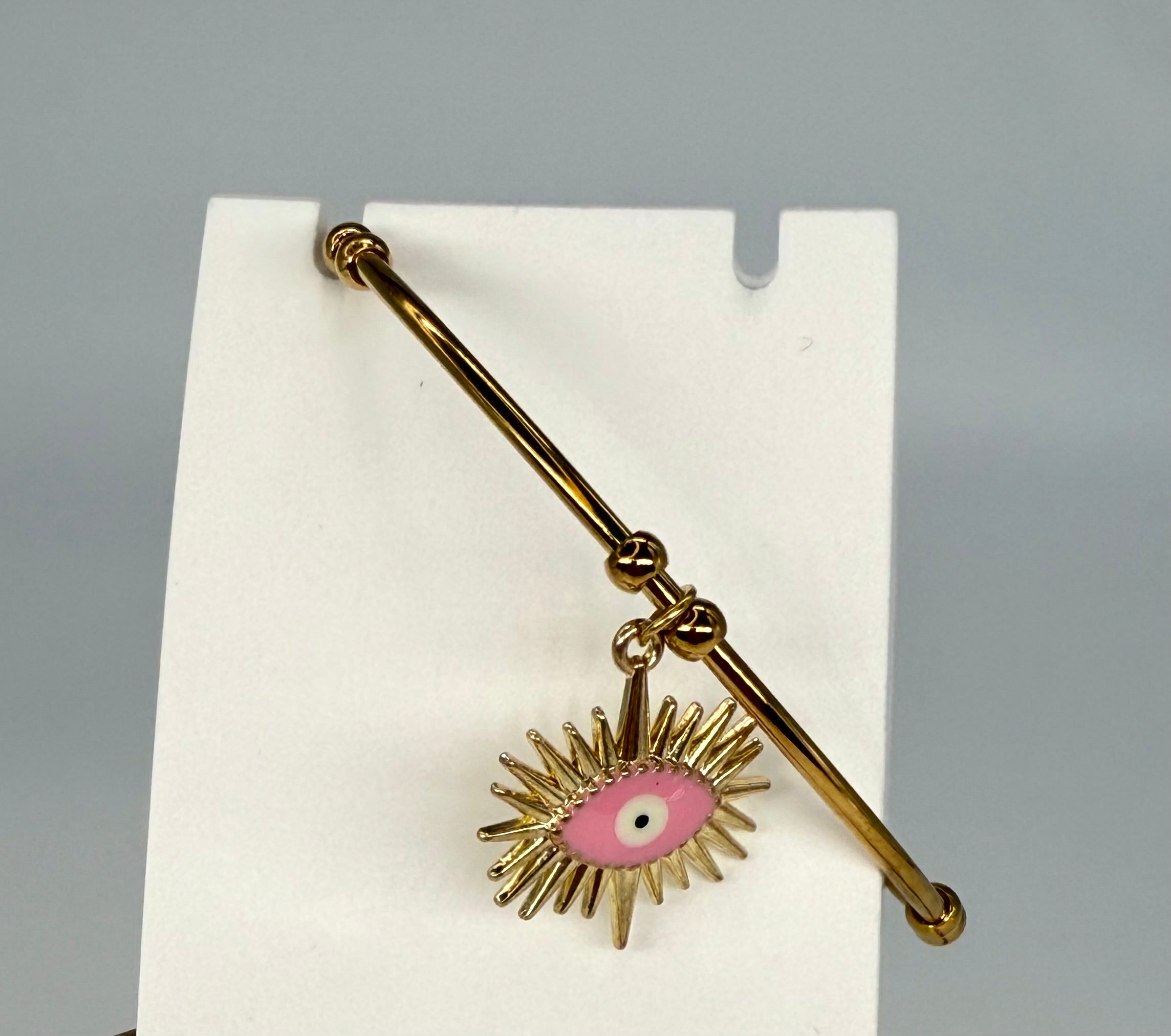 Armreif mit Augensymbol in Gold