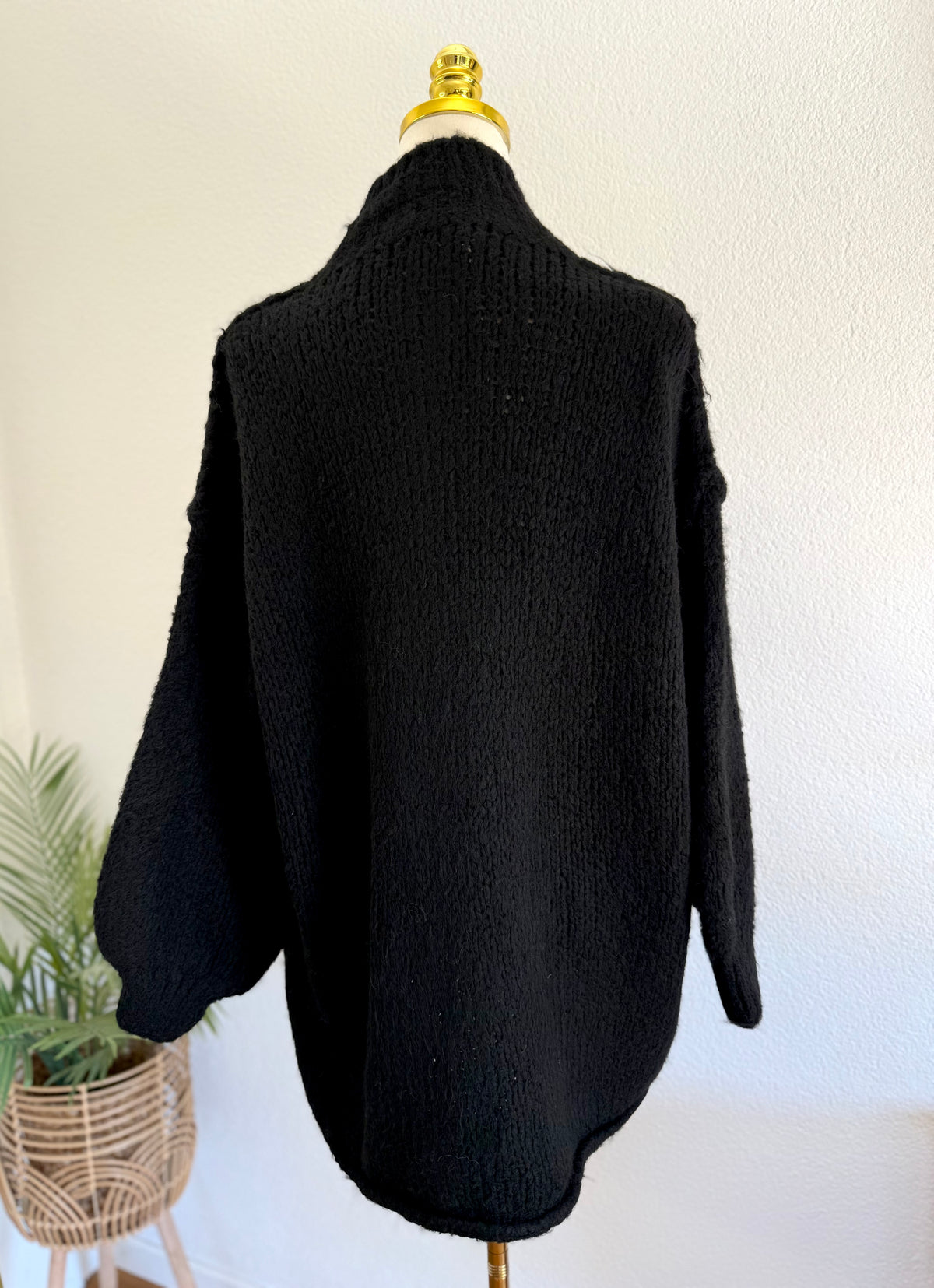 Ultra Oversize Strickcardigan mit Knopfleiste