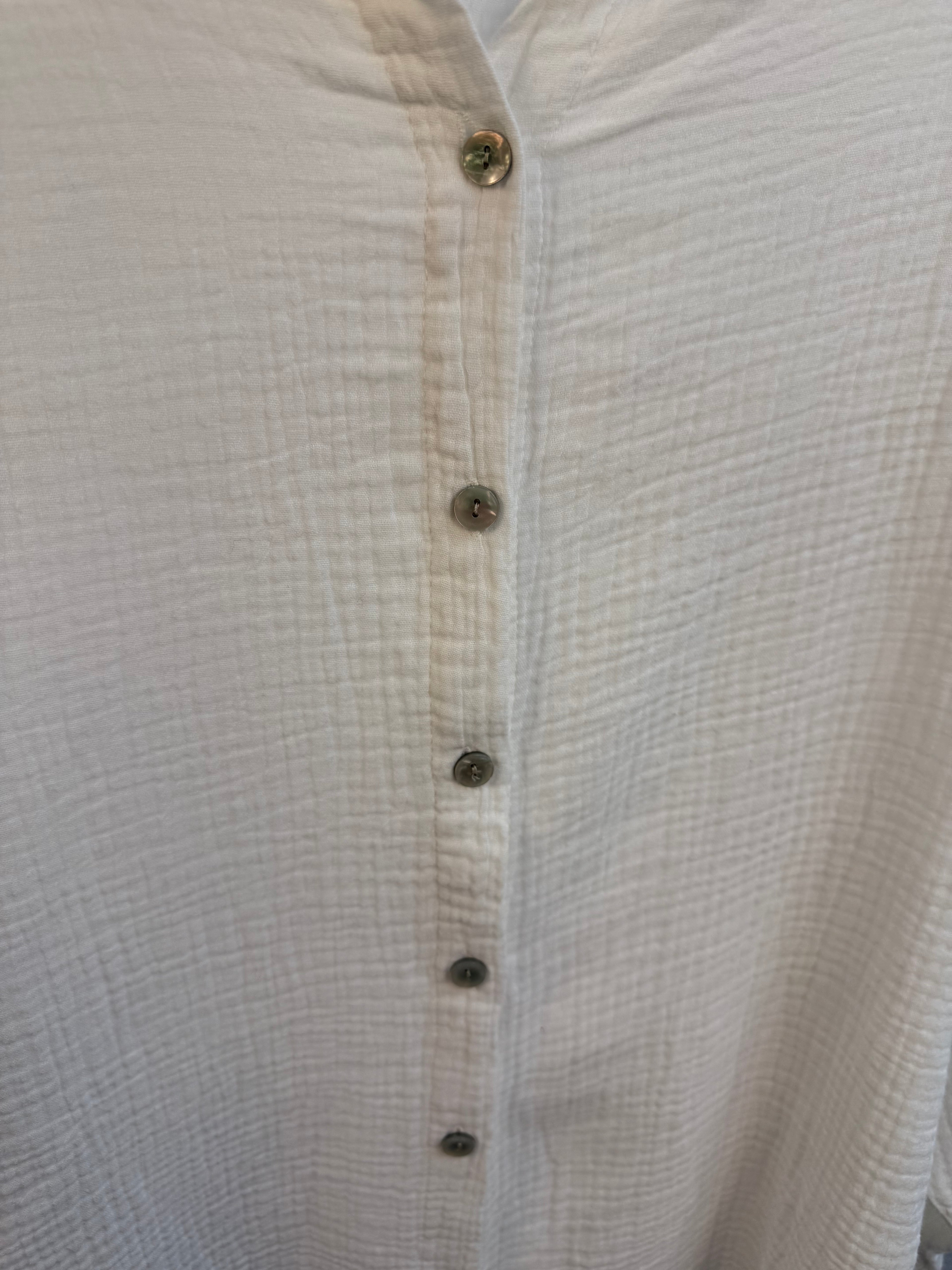 Musselin Oversize Bluse – Made in Italy