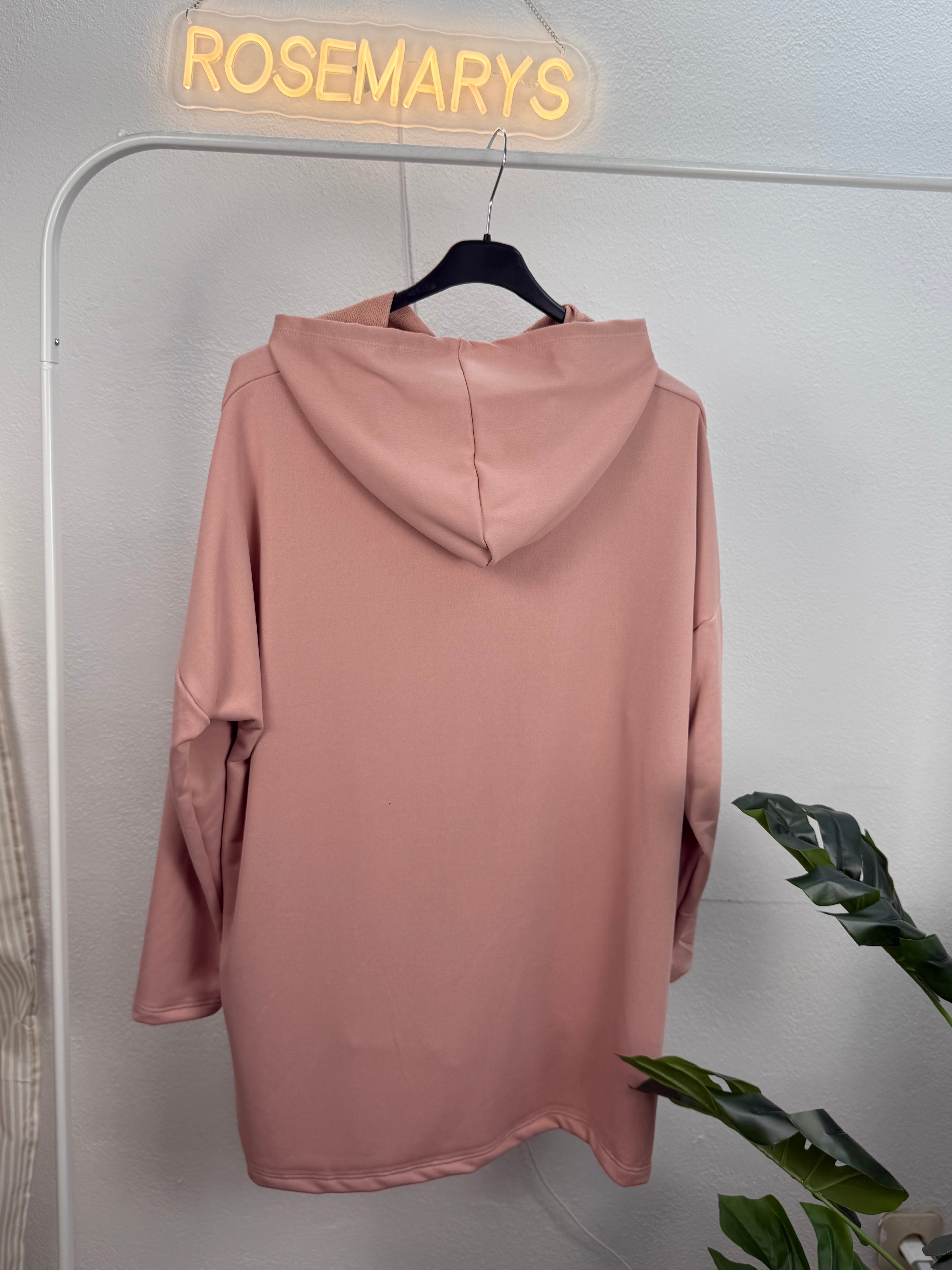 Ultra Oversize Hoodie mit Strass SKULL (Totenkopf)