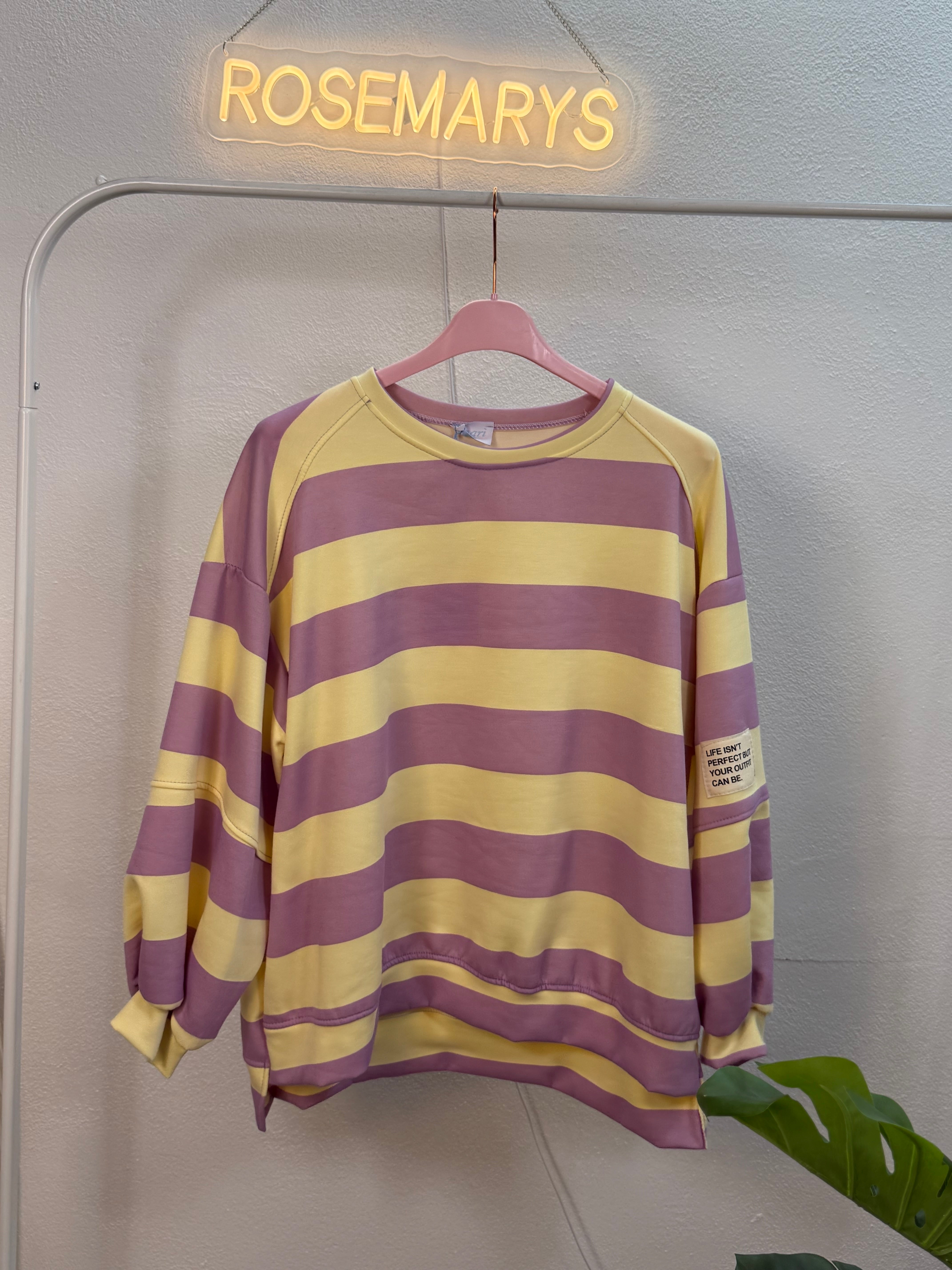 Color Crush Oversize-Pullover 🌈 - mit Streifen