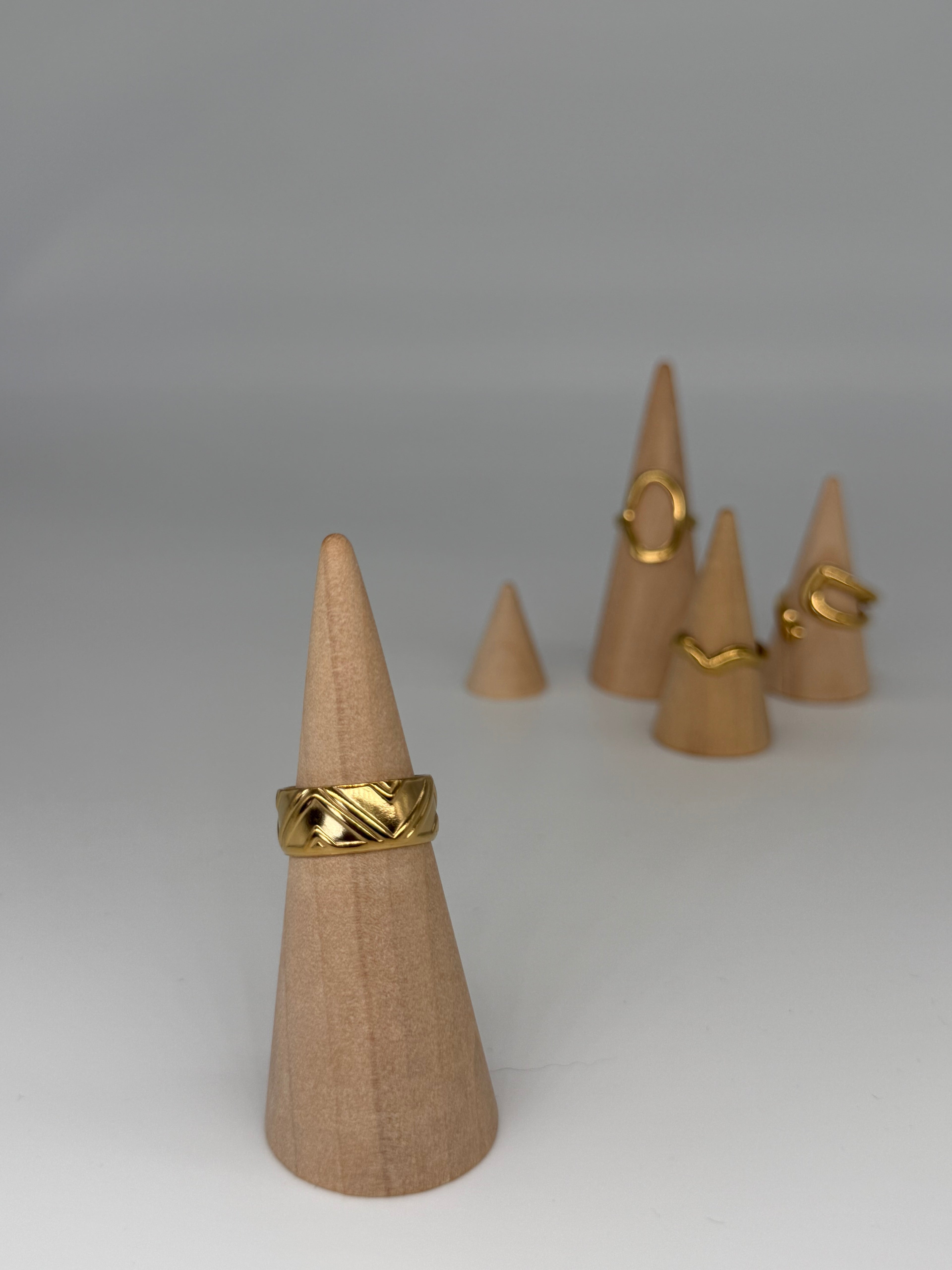 CLASSIC Ring (Gold)- größenverstellbar + 18k vergoldet (verschiedene Ausführungen)