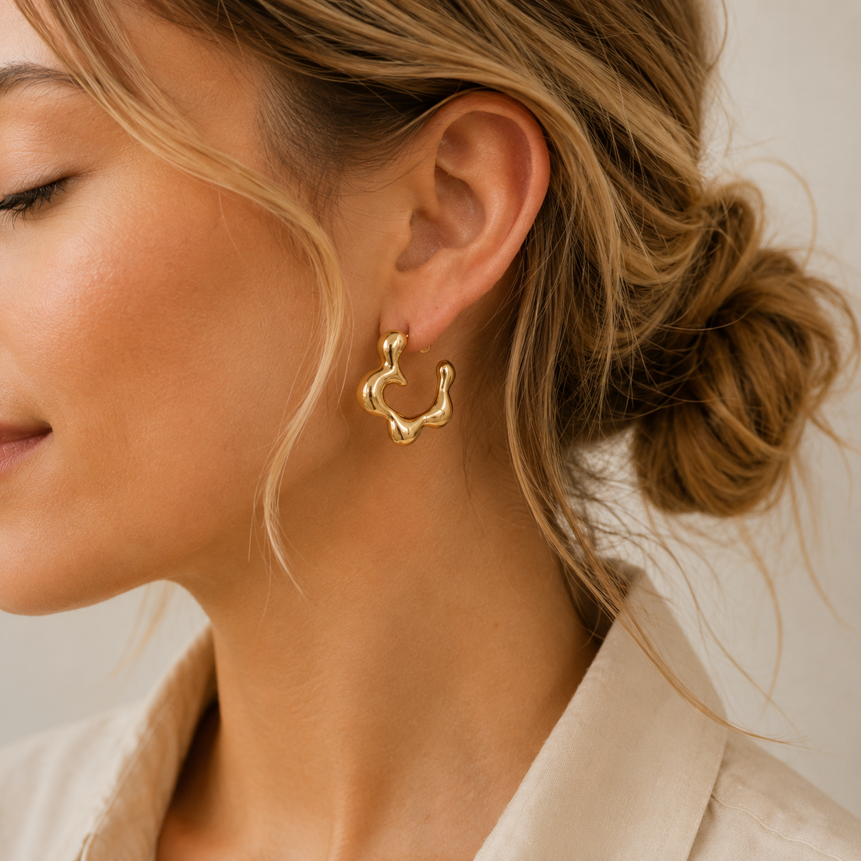 ICONIC CREOLEN - 3 Styles - wasserfest, Edelstahl 304, 18K vergoldet
