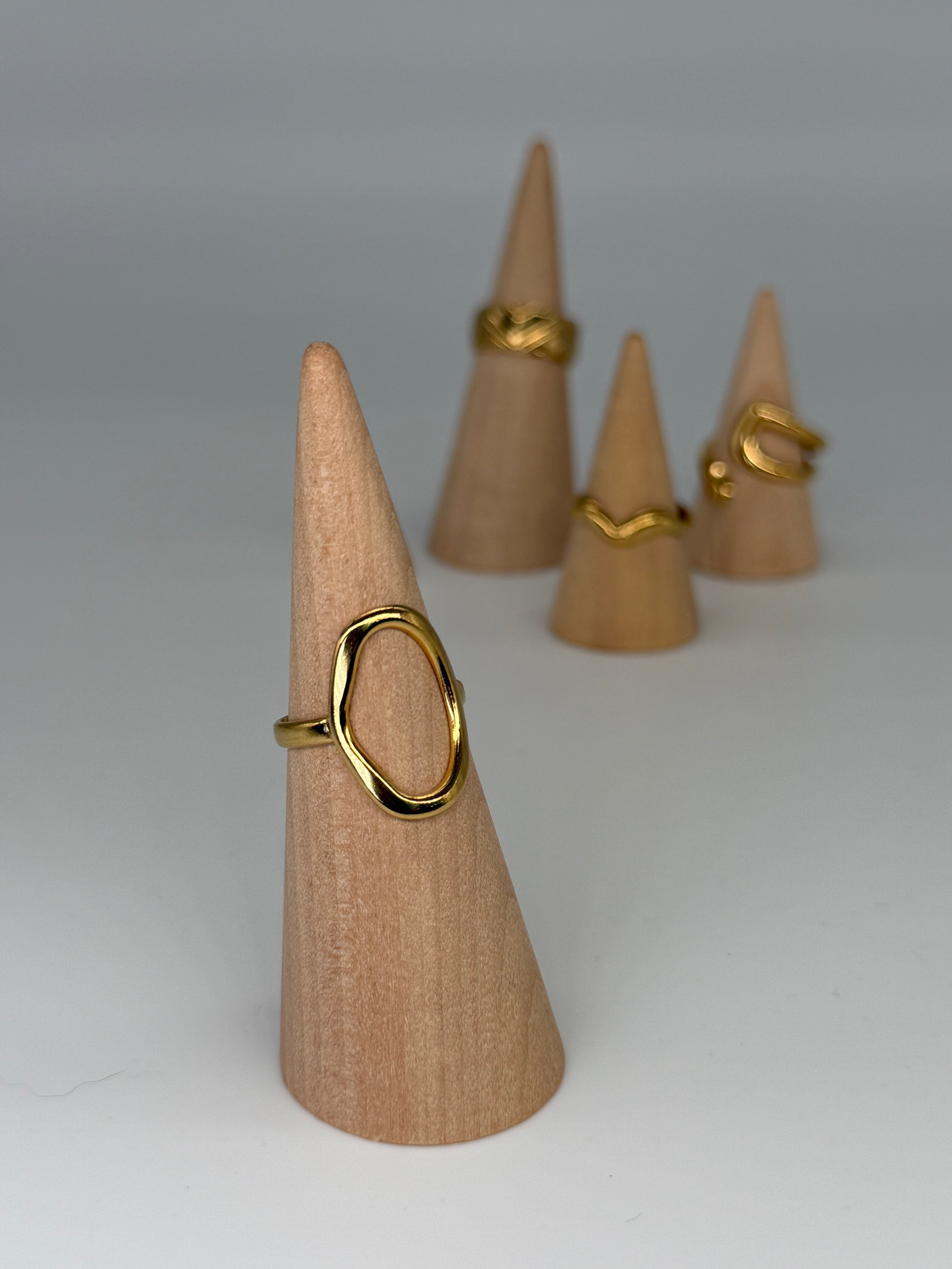 CLASSIC Ring (Gold)- größenverstellbar + 18k vergoldet (verschiedene Ausführungen)