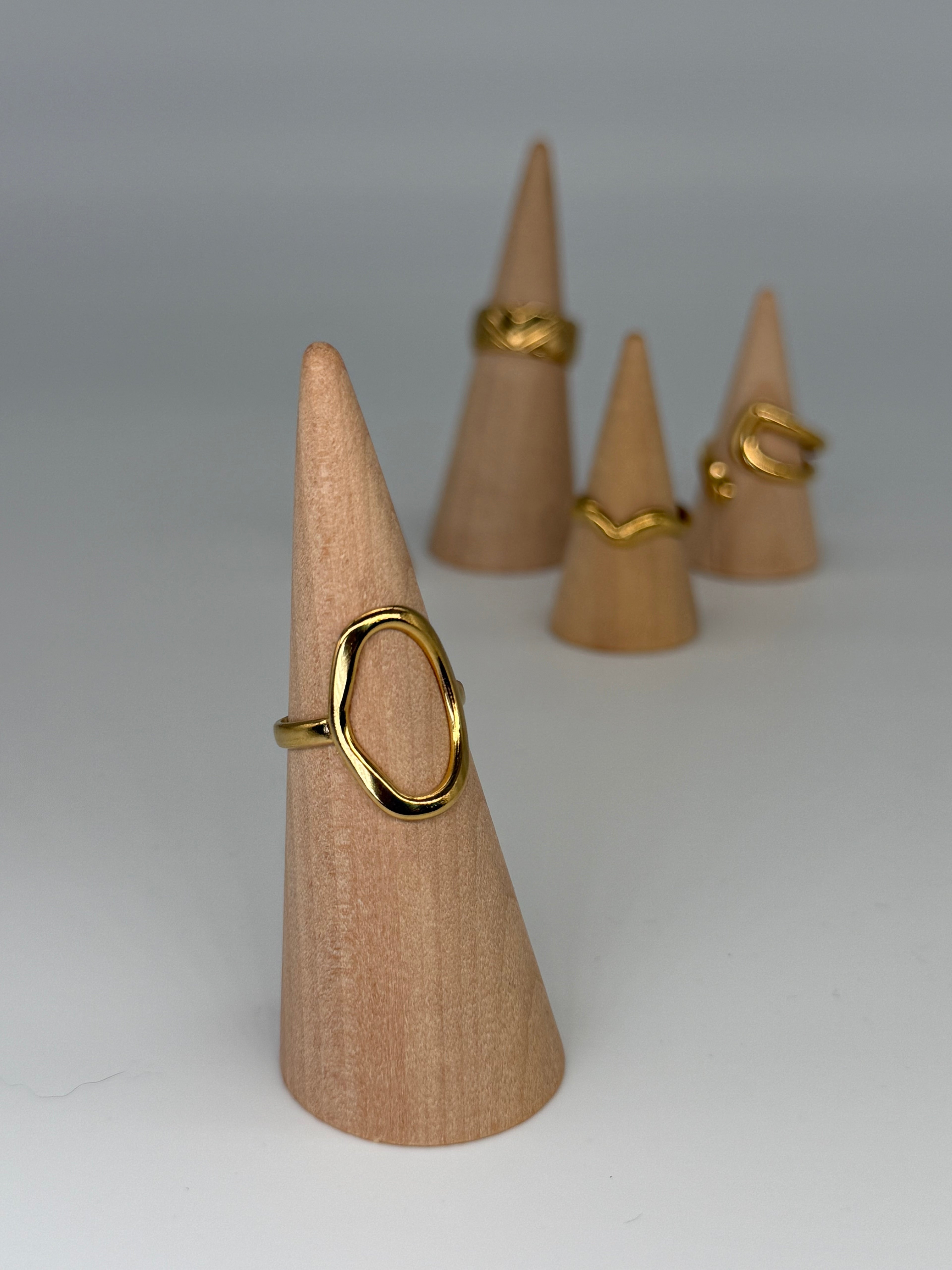 CLASSIC Ring (Gold)- größenverstellbar + 18k vergoldet (verschiedene Ausführungen)