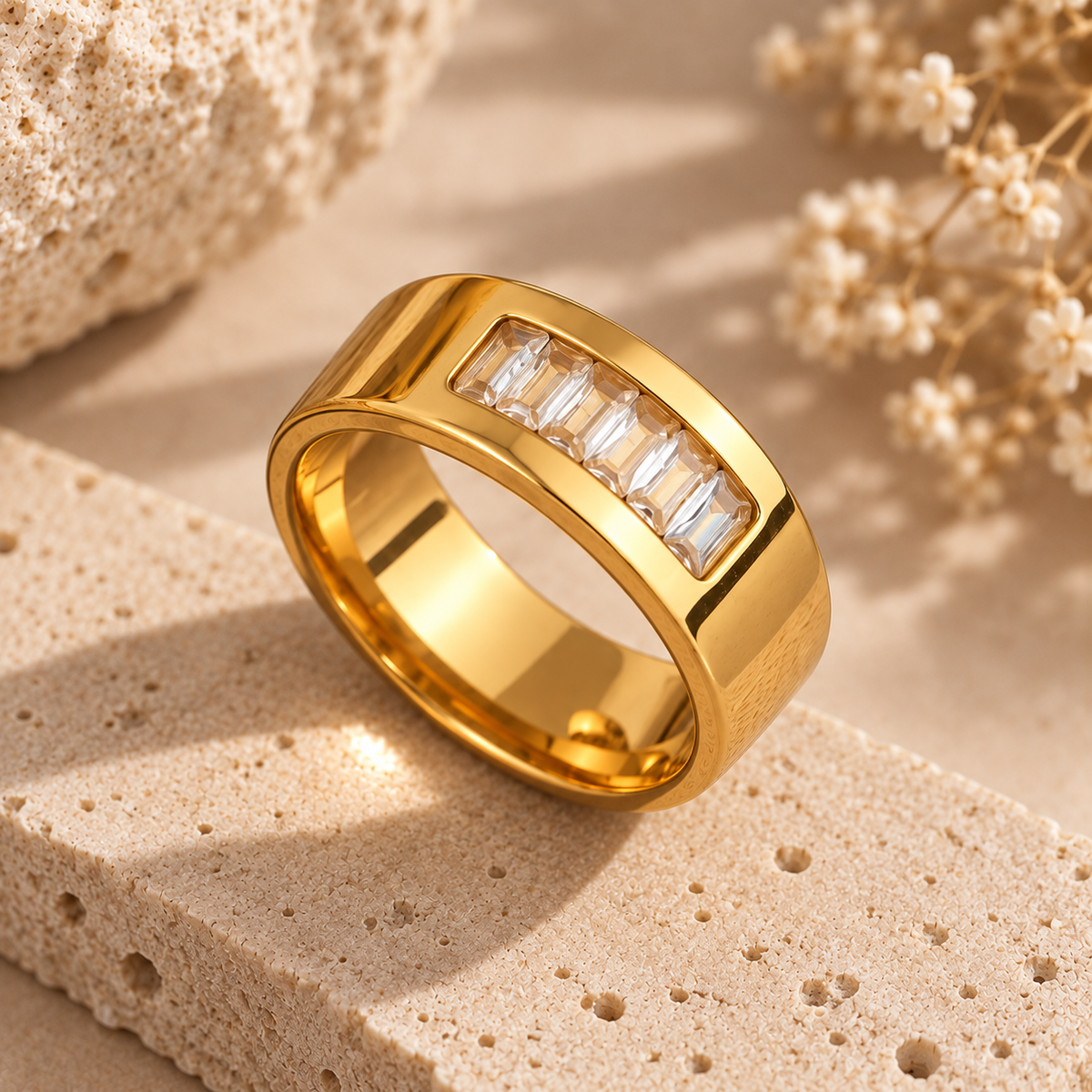 CHUNKY Statement Ringe – 18K vergoldeter Edelstahl