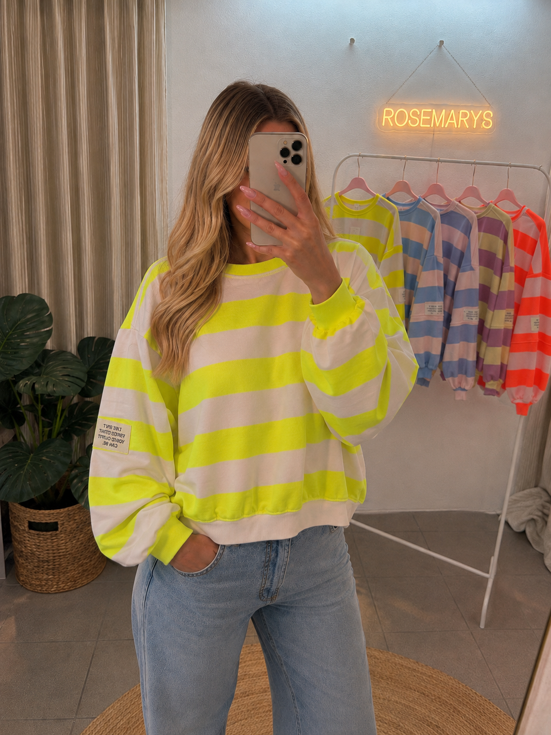 Color Crush Oversize-Pullover 🌈 - mit Streifen
