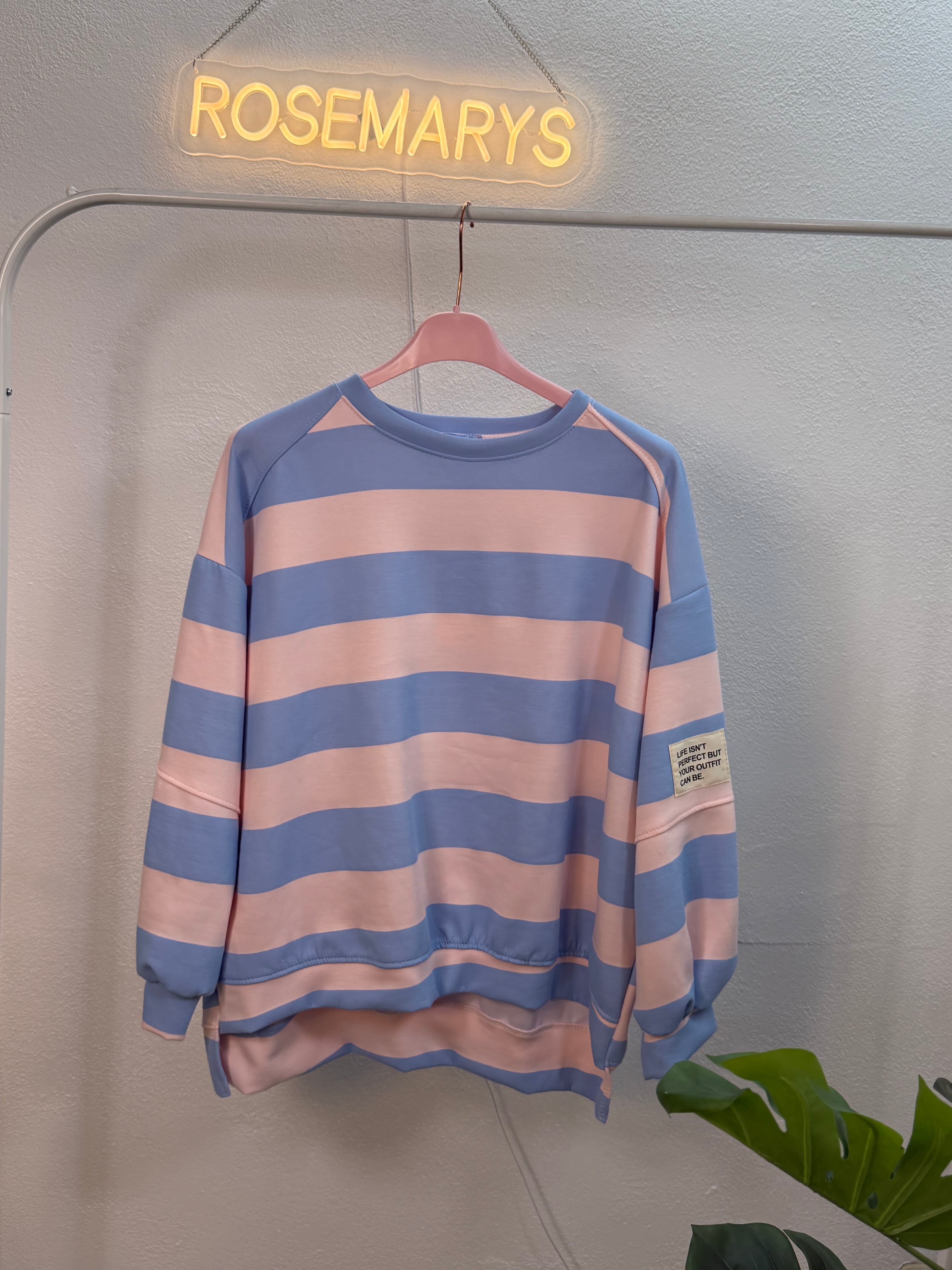 Color Crush Oversize-Pullover 🌈 - mit Streifen