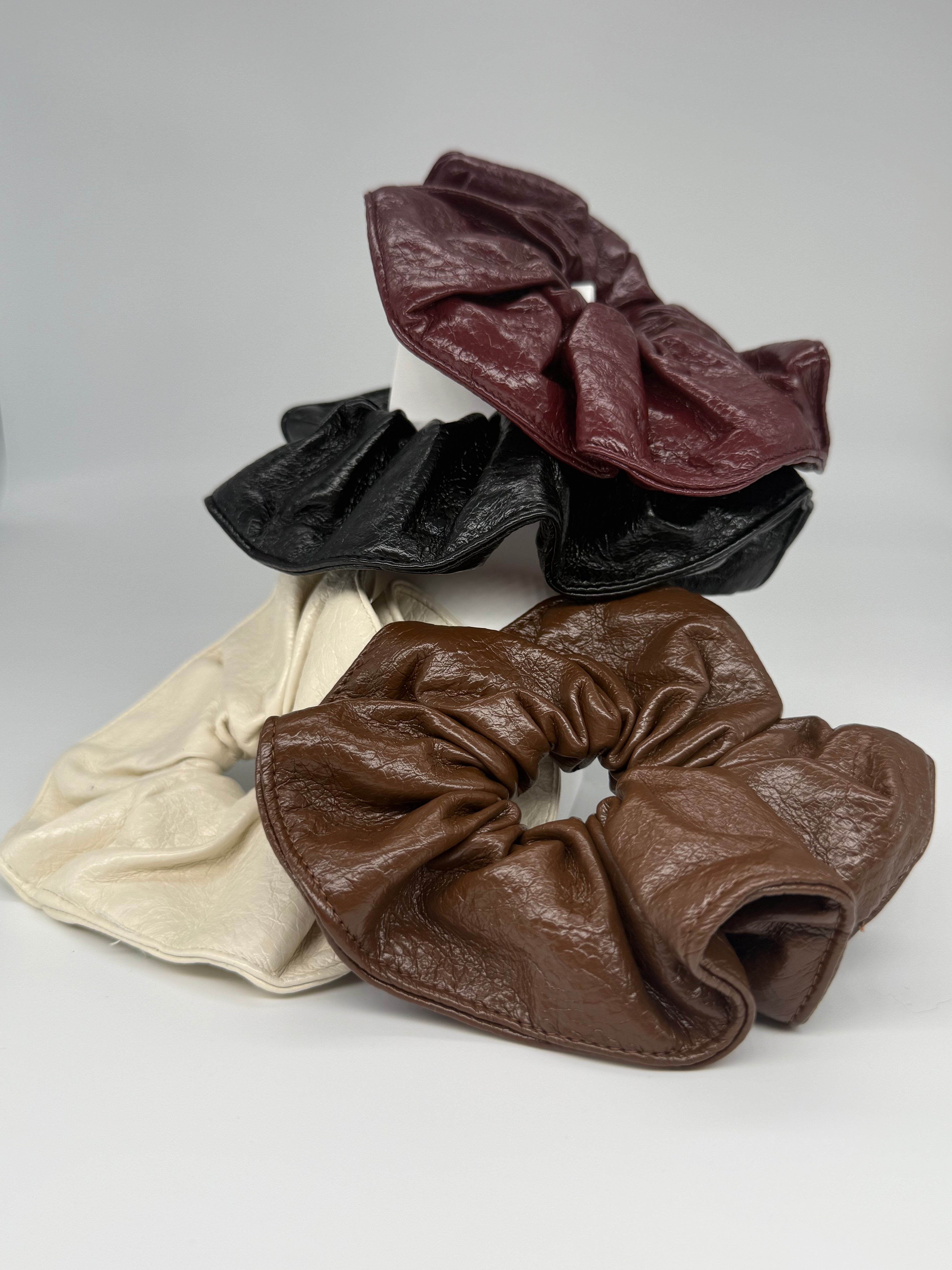 Scrunchie Kunstlederoptik MAXI Size