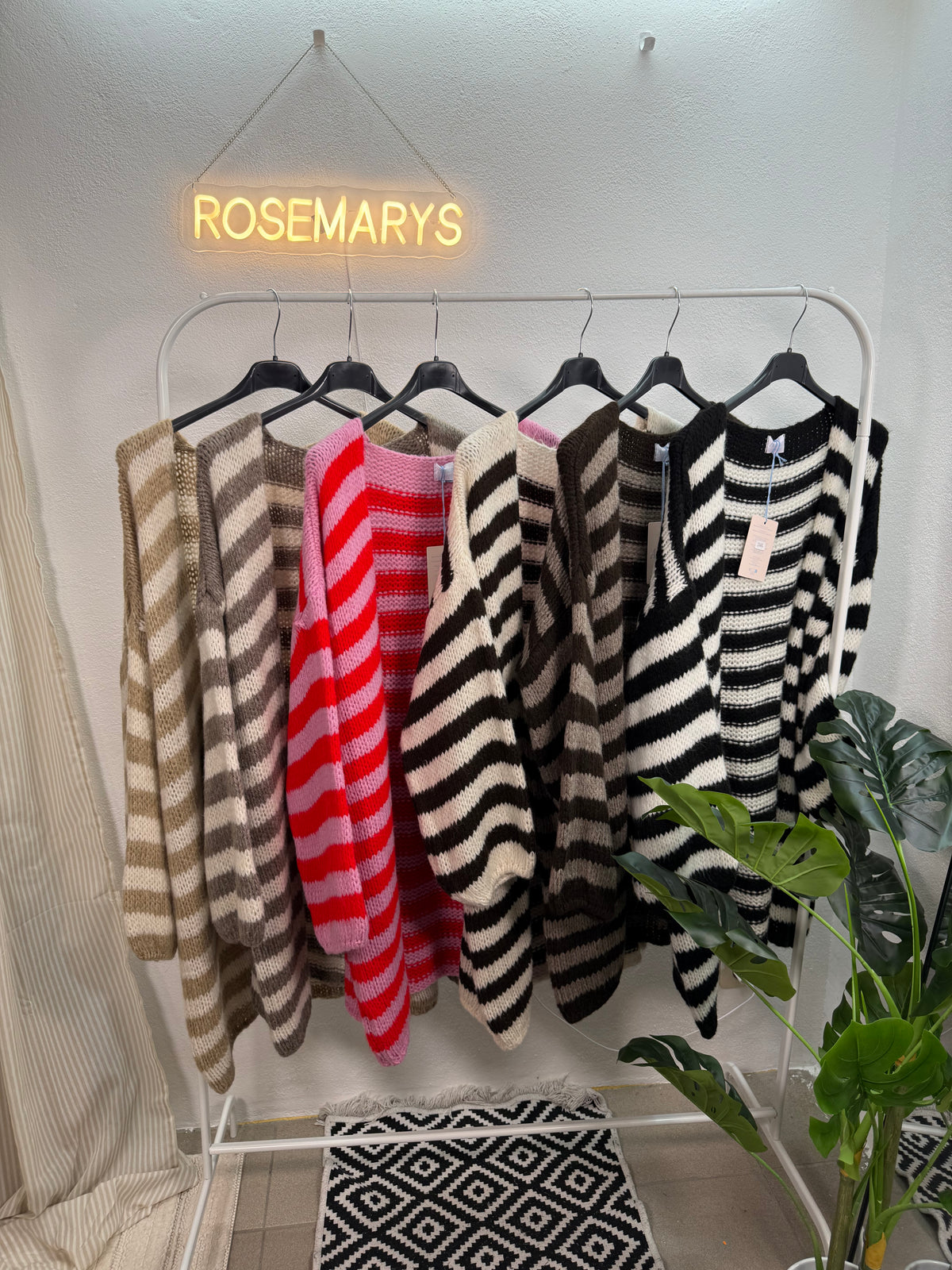 STRIPE LOVE - mittellanger Cardigan - passt von 36 bis 46