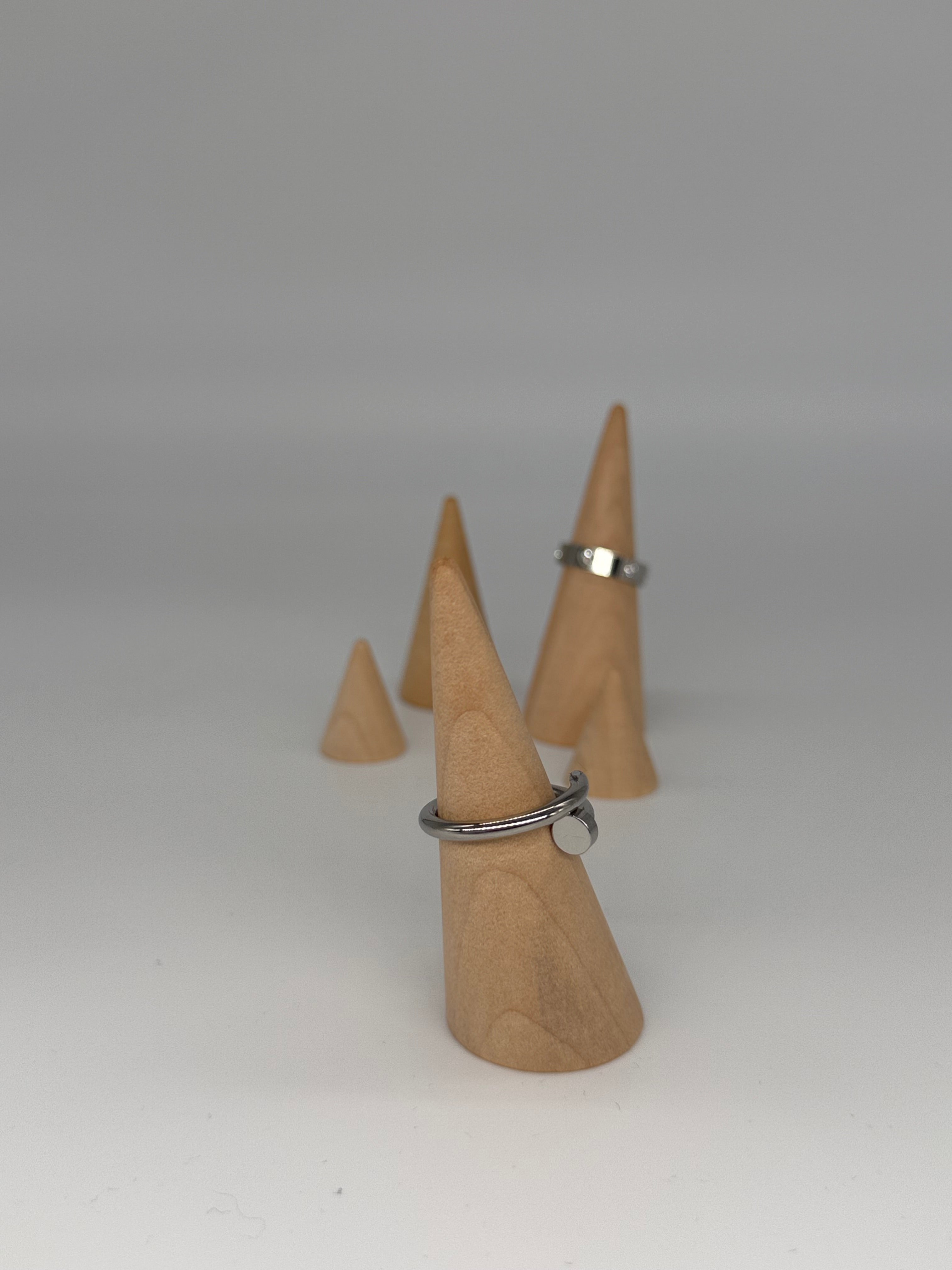Edelstahlring im Nageldesign