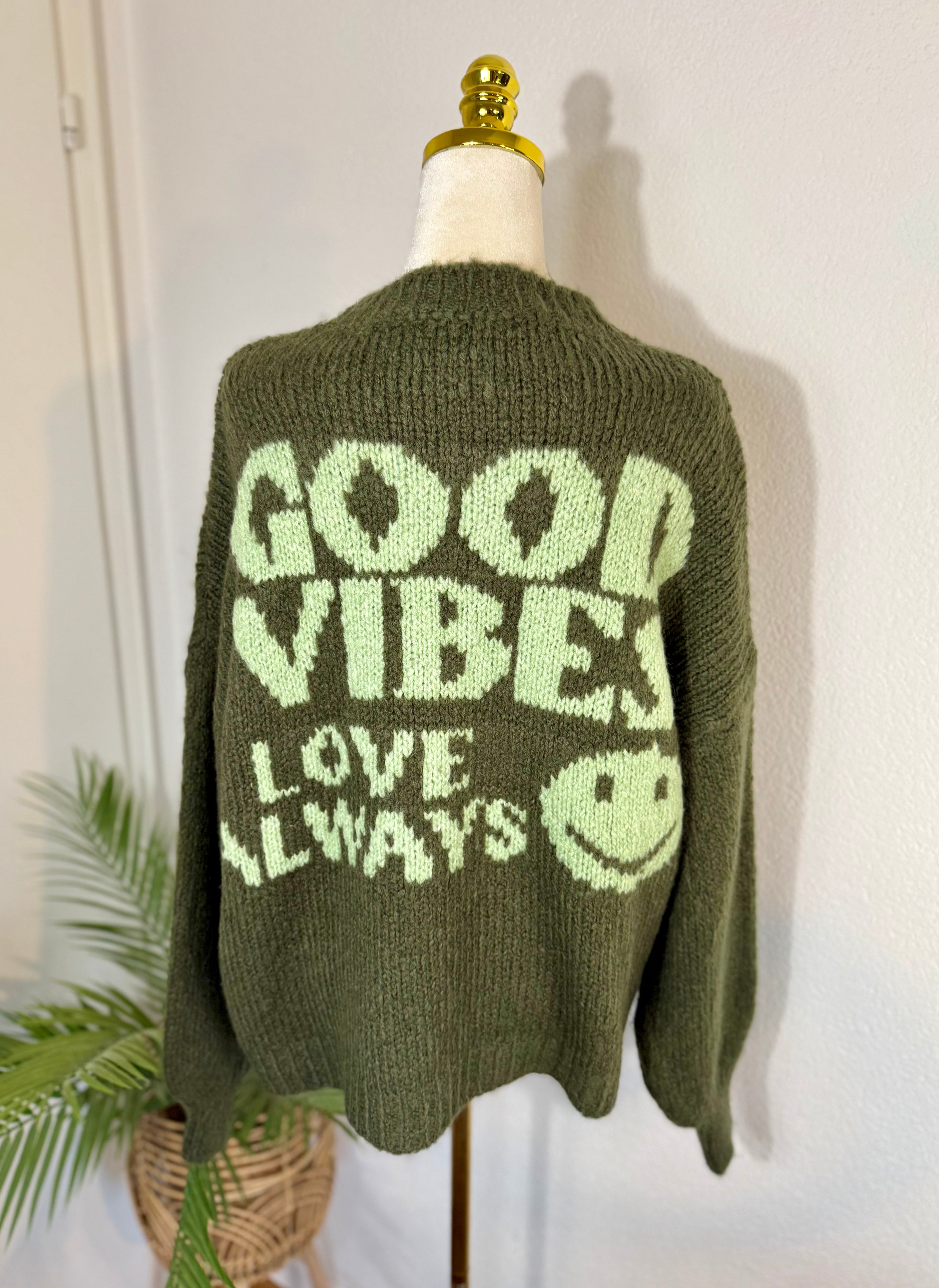 Kuschelpullover GOOD VIBES