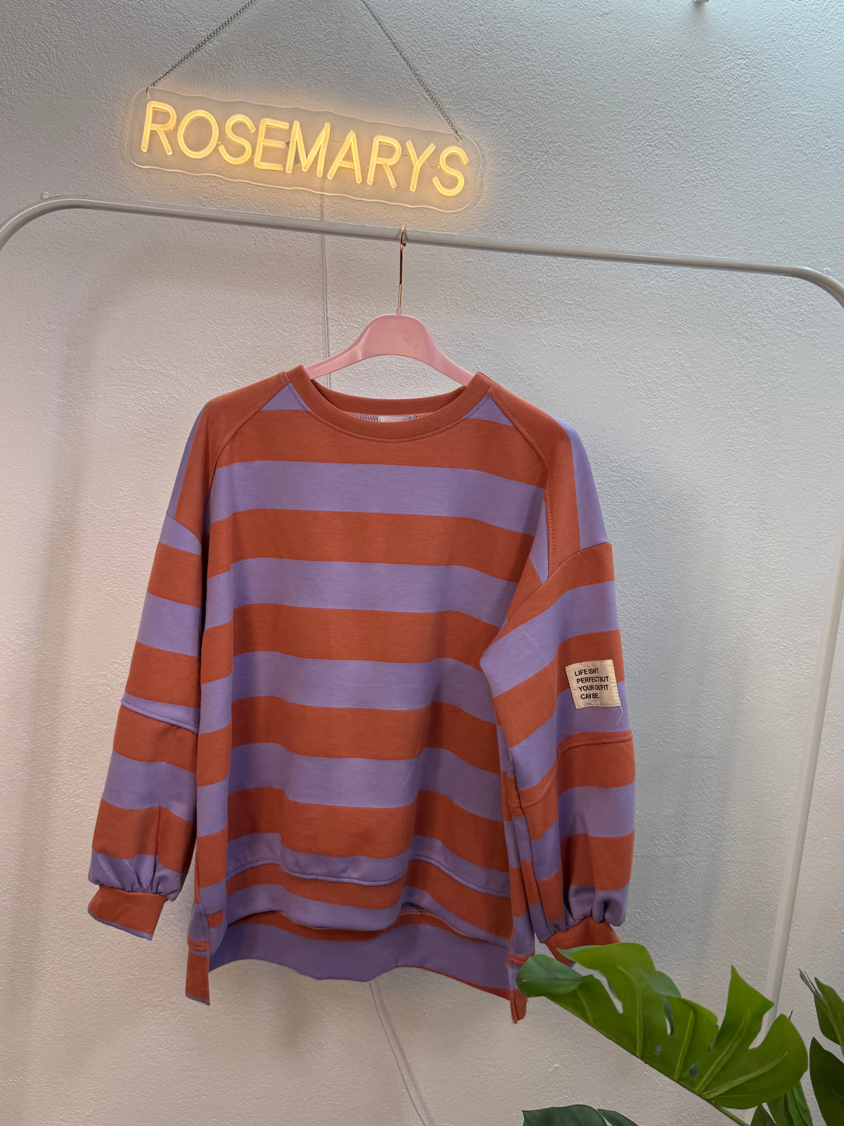 Color Crush Oversize-Pullover 🌈 - mit Streifen