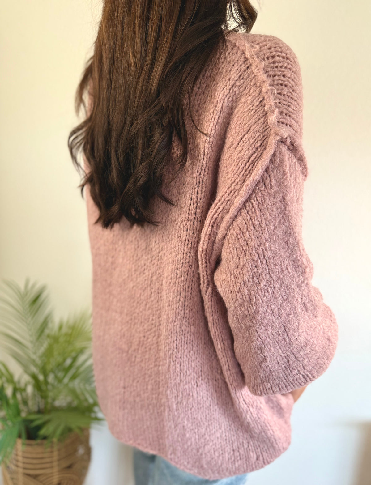 Ultra Oversize Strickcardigan mit Knopfleiste