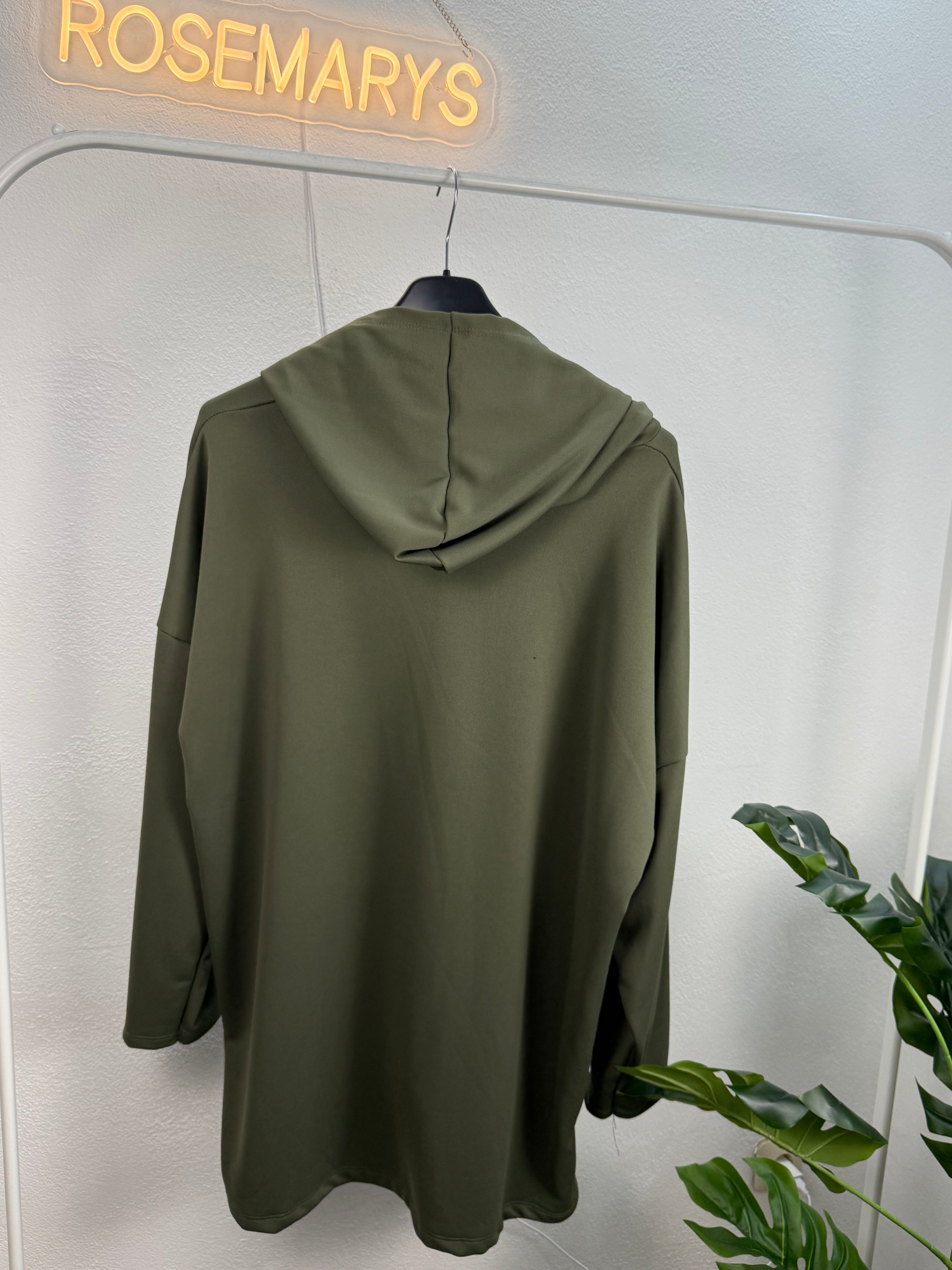 Ultra Oversize Hoodie mit Strass SKULL (Totenkopf)