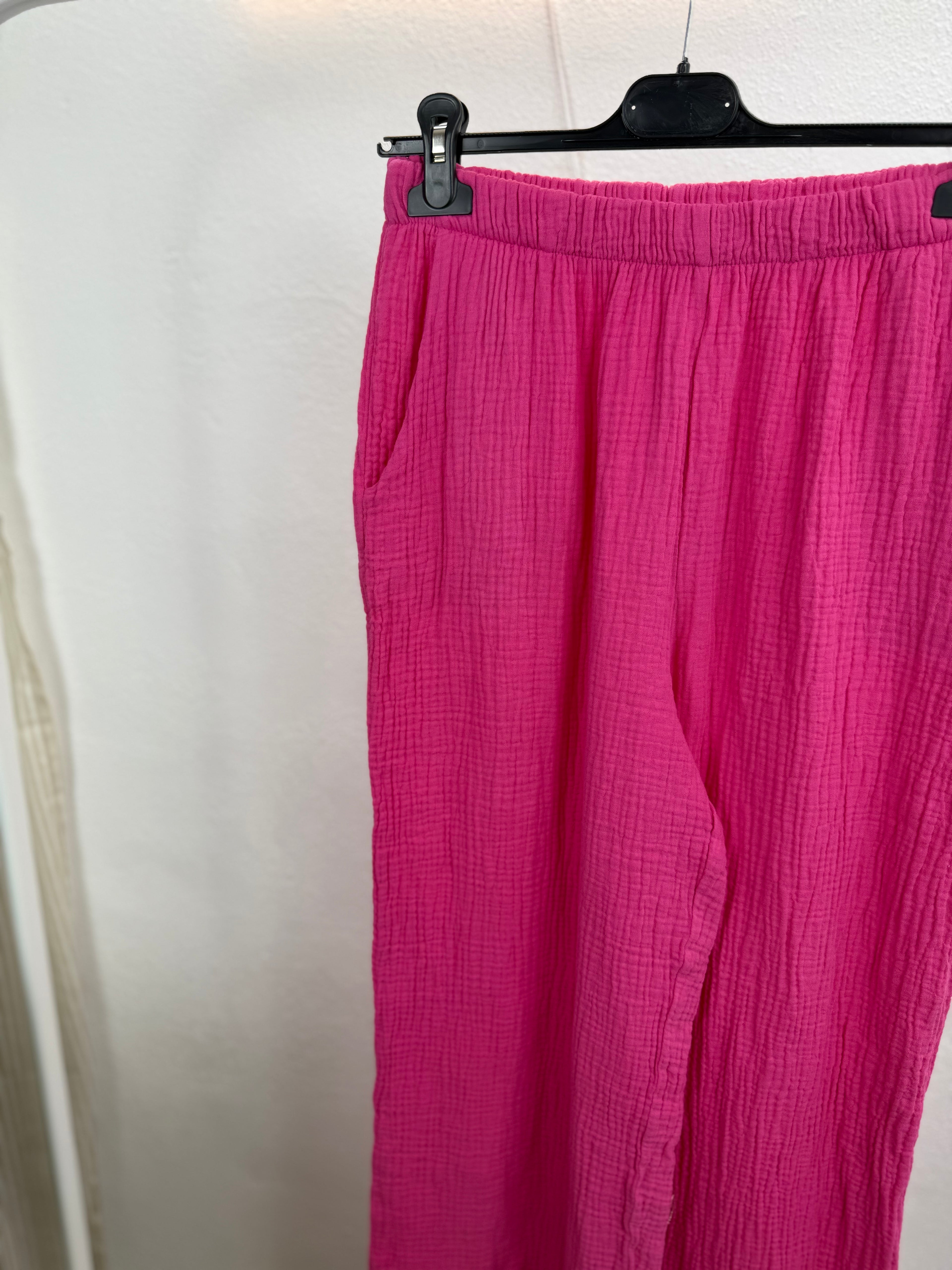 Musselinhose MARY - 100% Baumwolle mit Spitzendetail