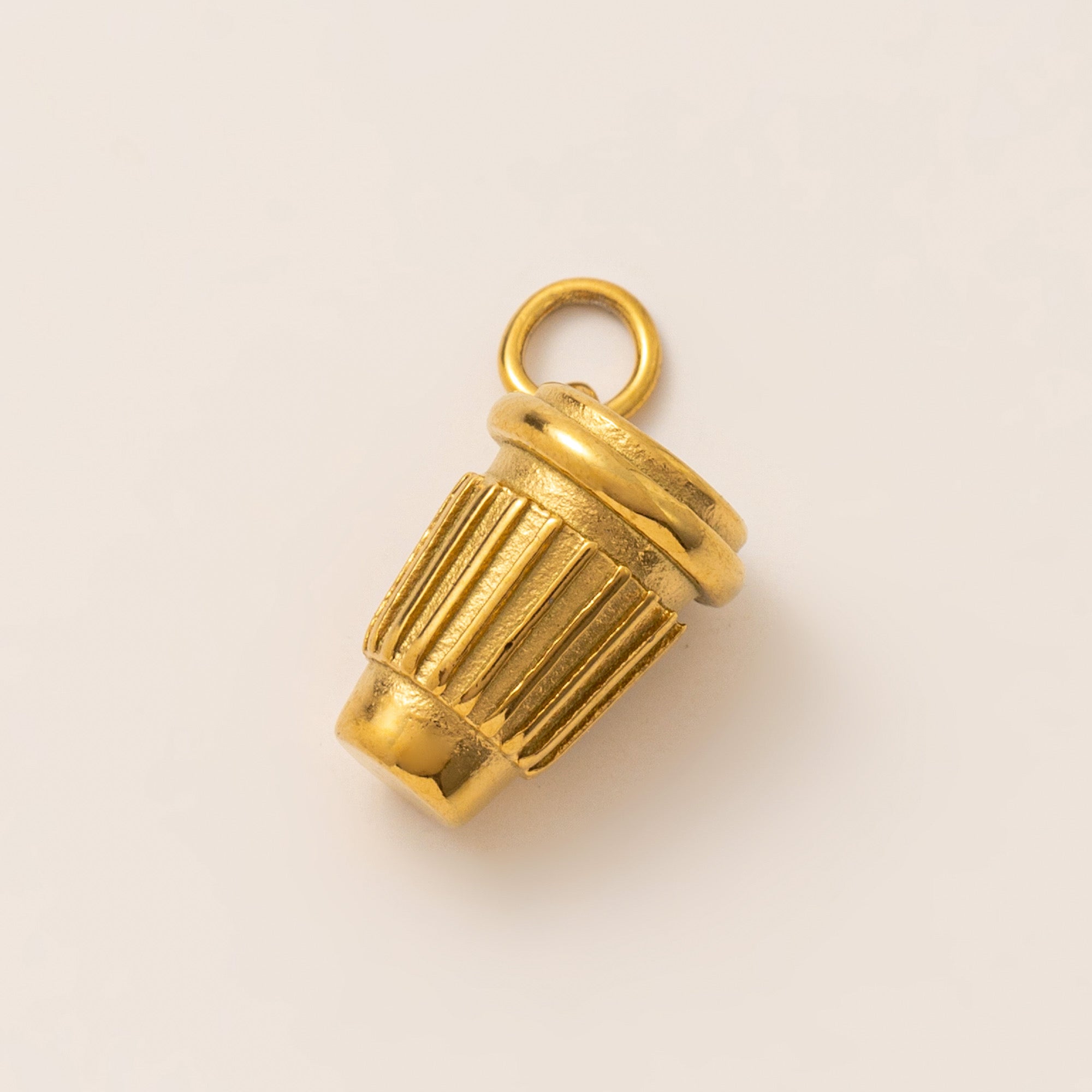Charms Anhänger - DIY KETTE - wasserfest, Edelstahl, 18k vergoldet