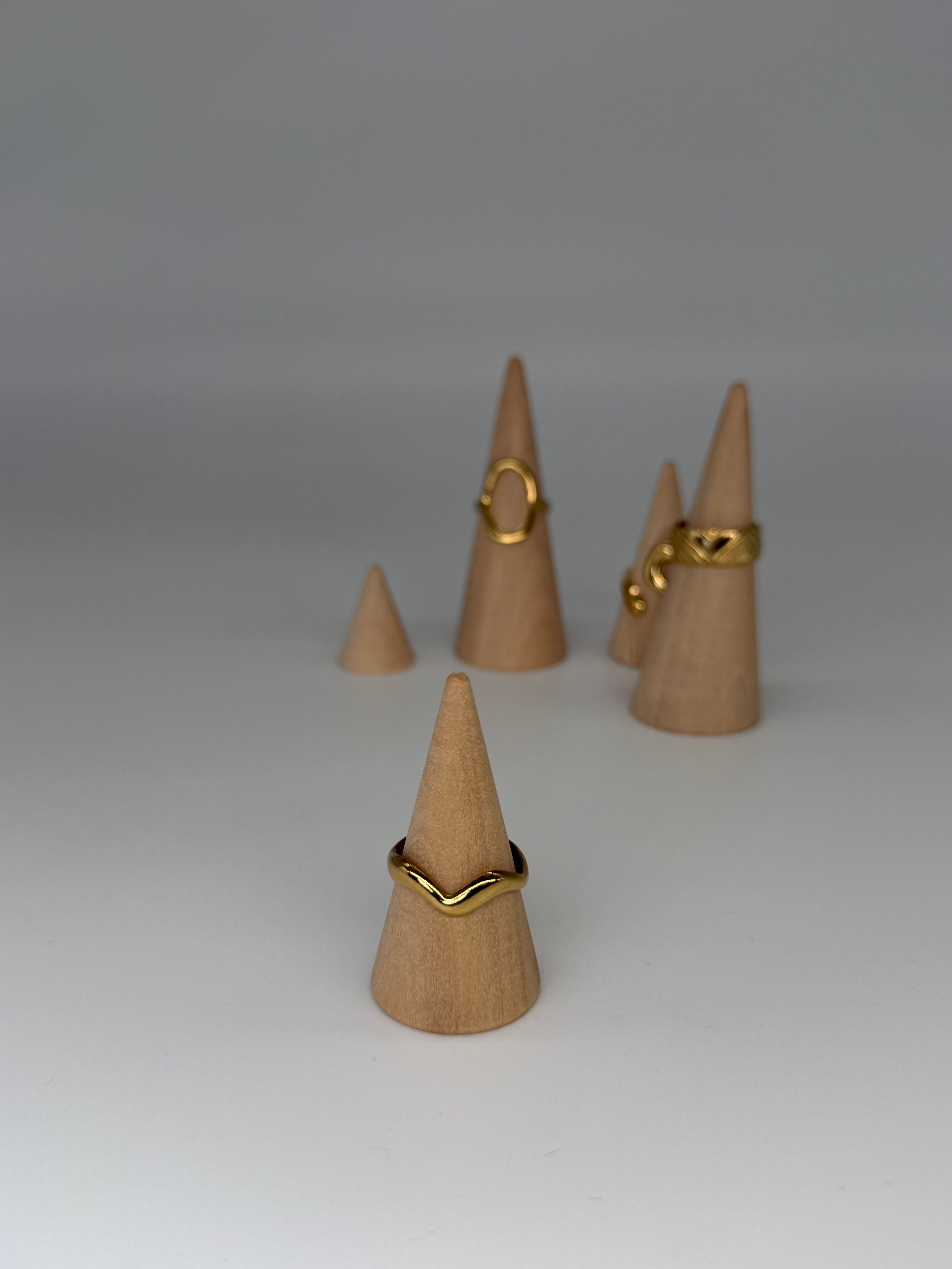 CLASSIC Ring (Gold)- größenverstellbar + 18k vergoldet (verschiedene Ausführungen)