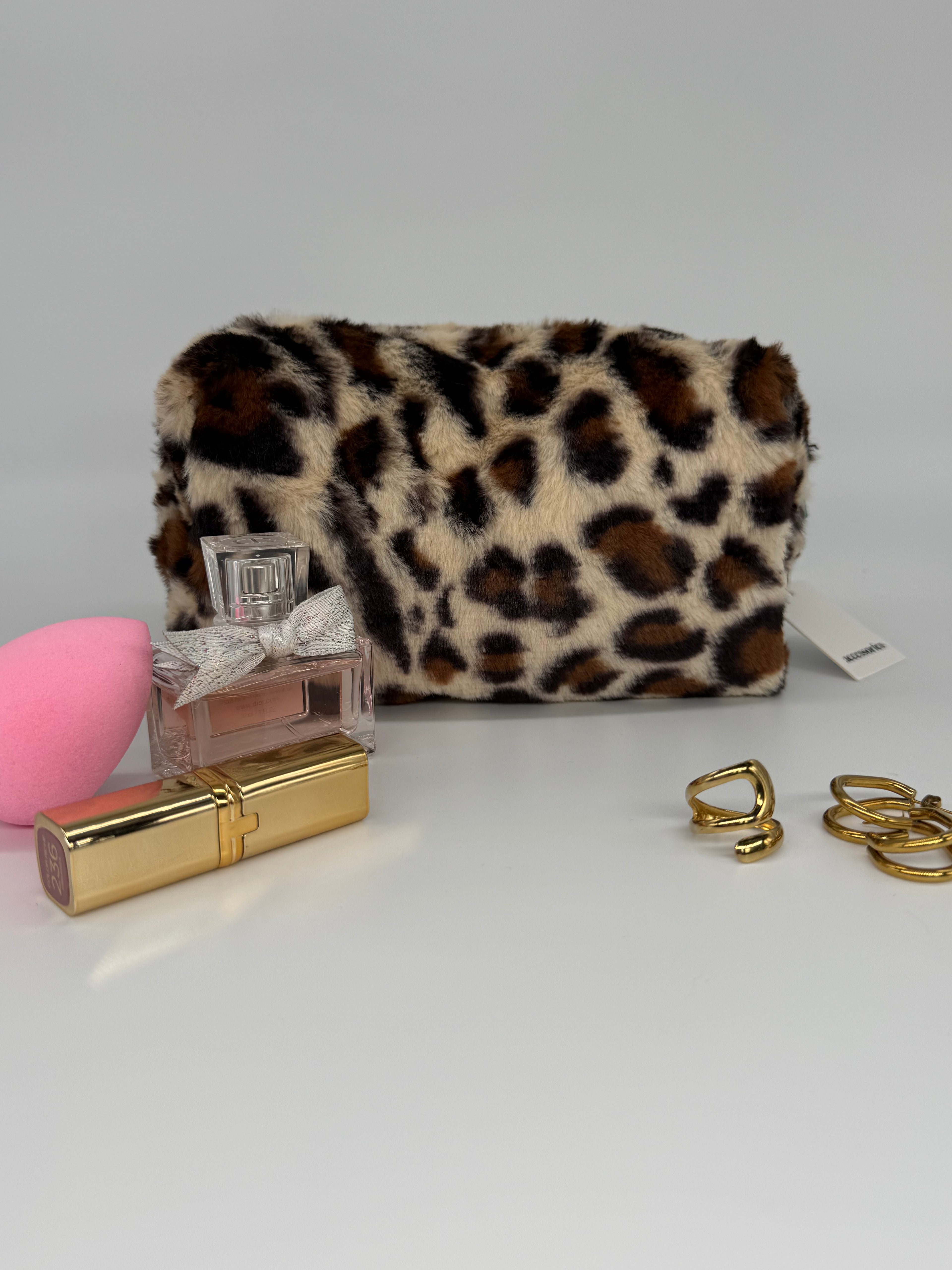 Kosmetikbeutel LEO Faux-Fur MAKEUP Bag