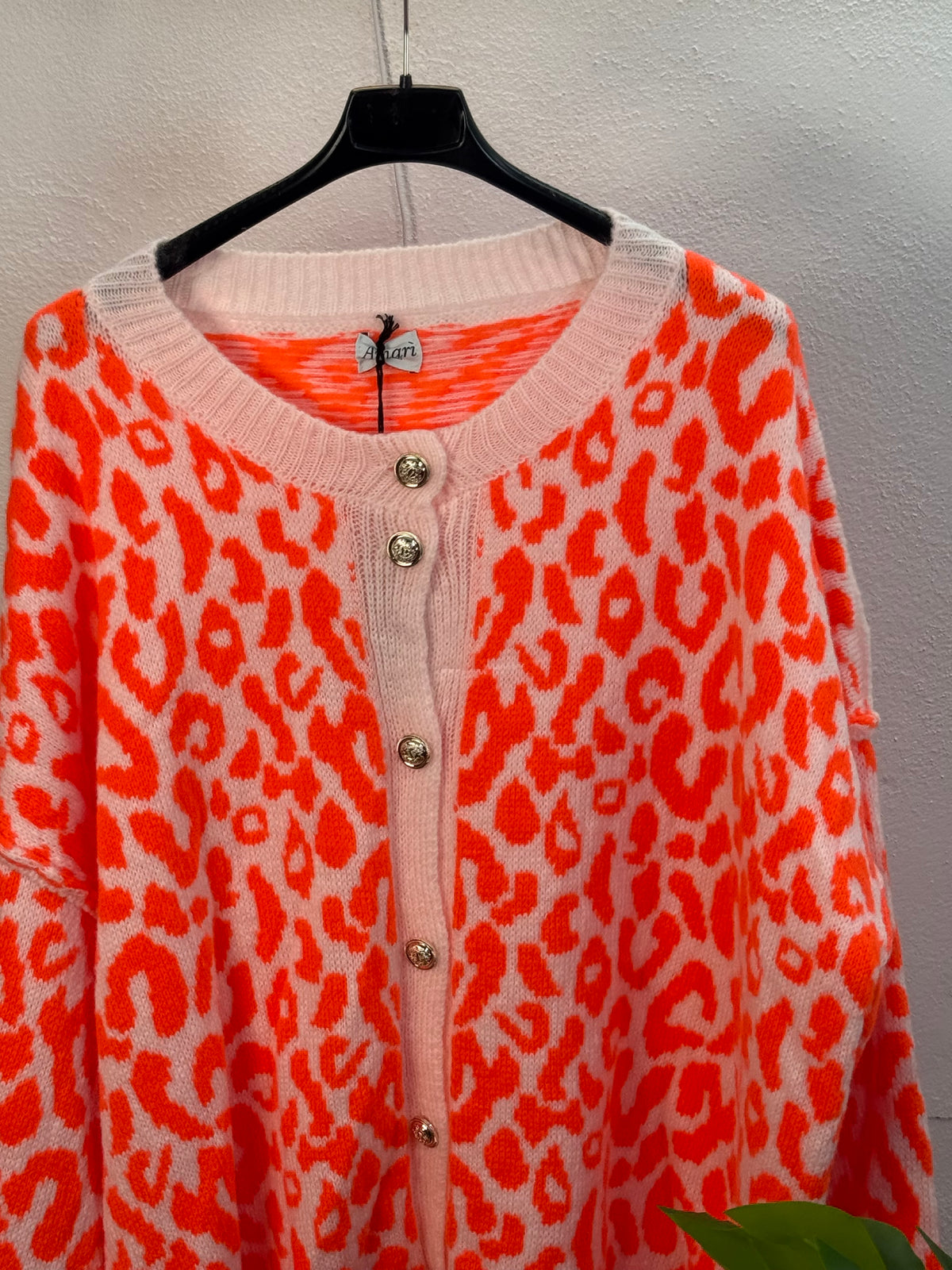 Oversize Cozy LEO Cardigan - mehrere Farben - bis 44/46 tragbar