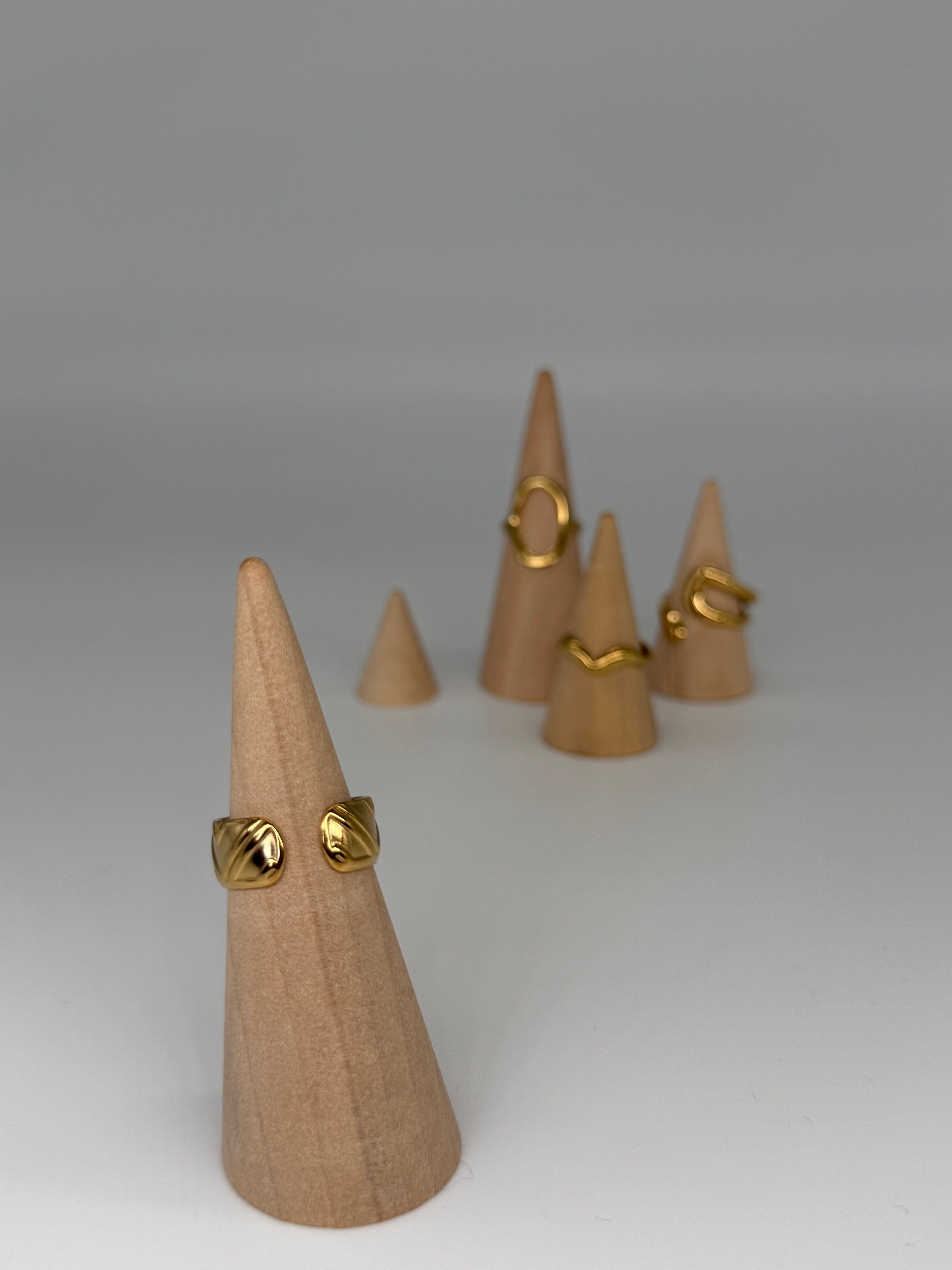 CLASSIC Ring (Gold)- größenverstellbar + 18k vergoldet (verschiedene Ausführungen)