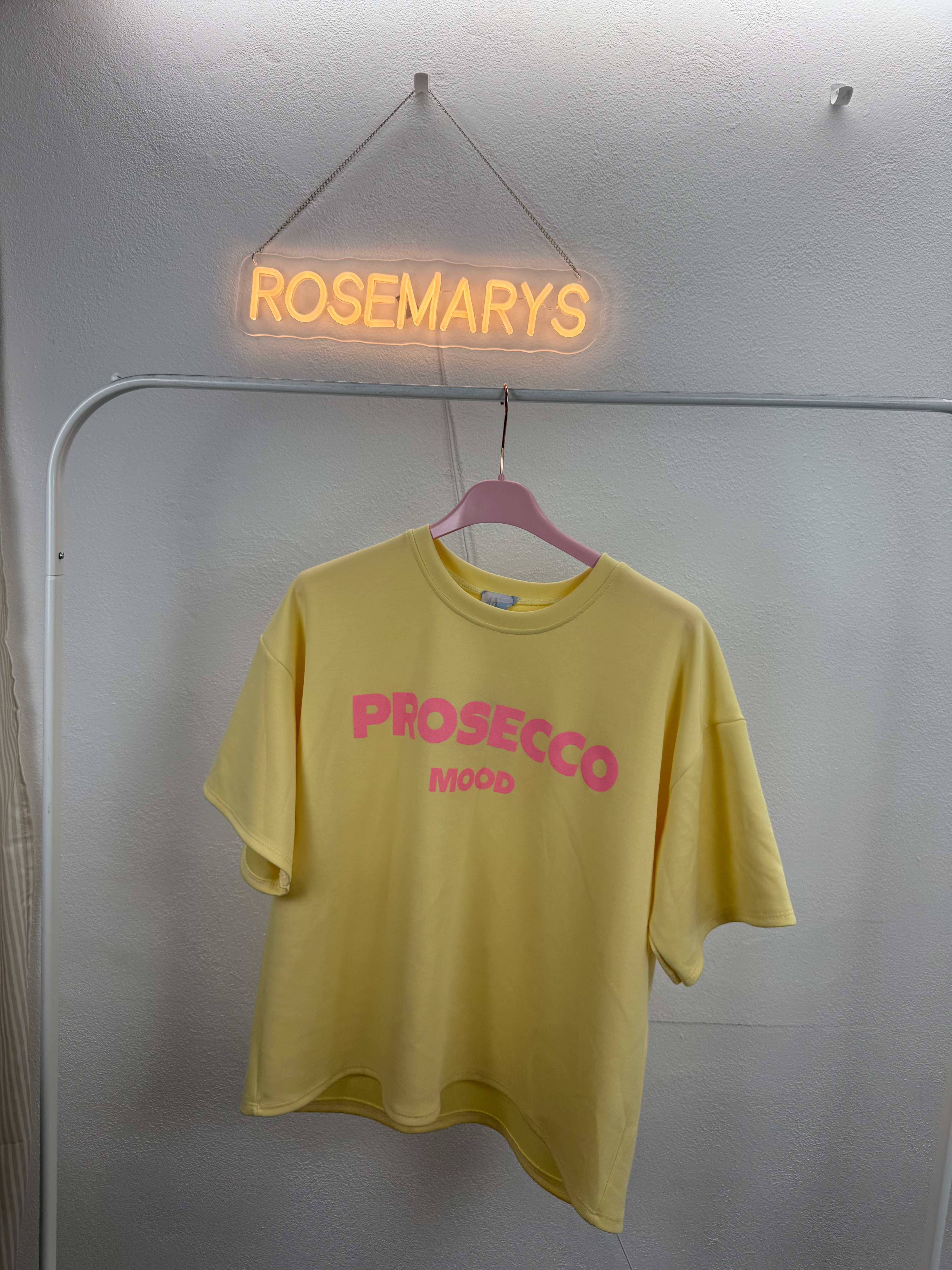 Tshirt aus Butterstoff - PROSECCO MOOD - verschiedene Farben