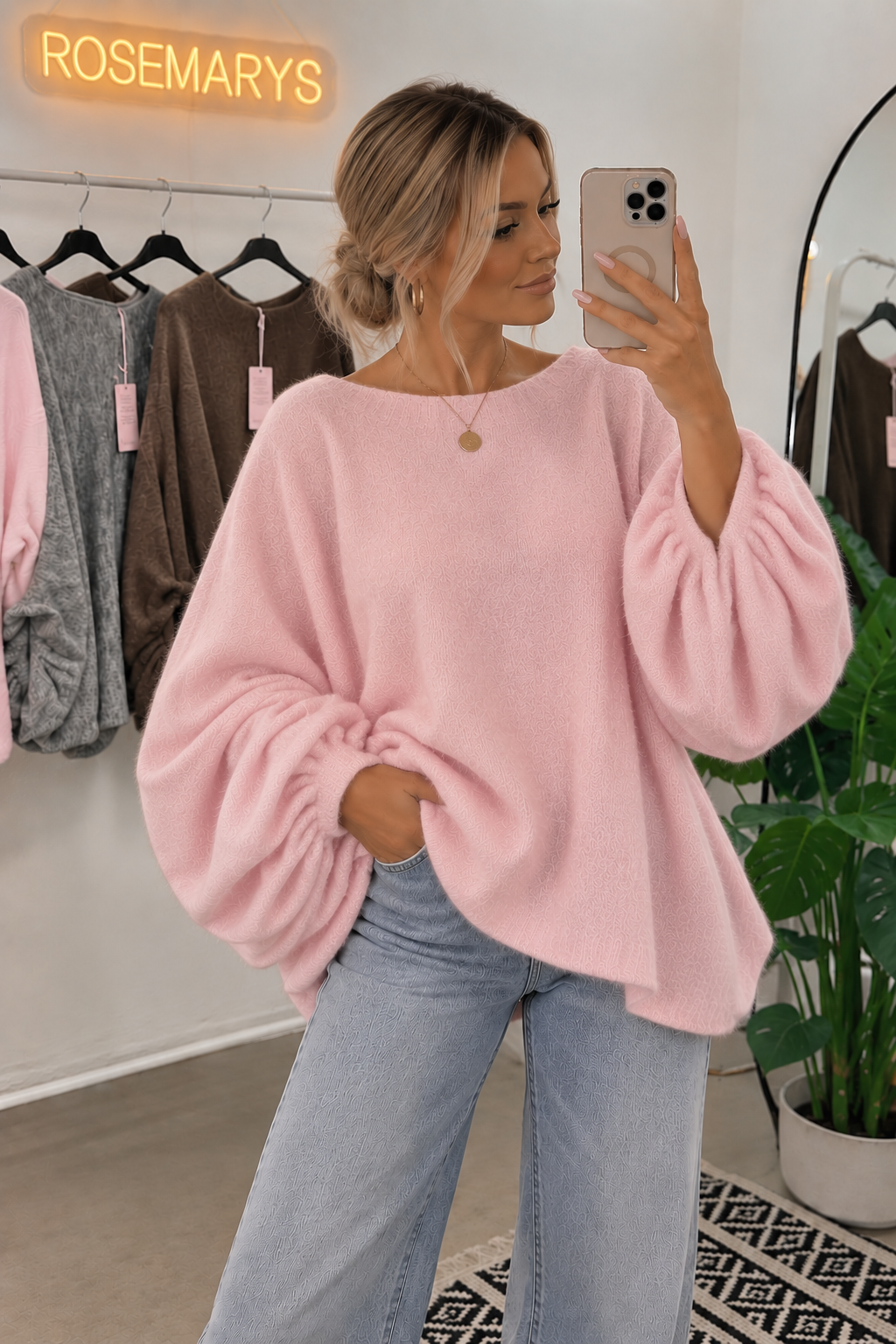 BALLOON KNIT 🤎 - Ultra Oversize Pullover mit Alpaka-Wolle - bis 48/50 tragbar