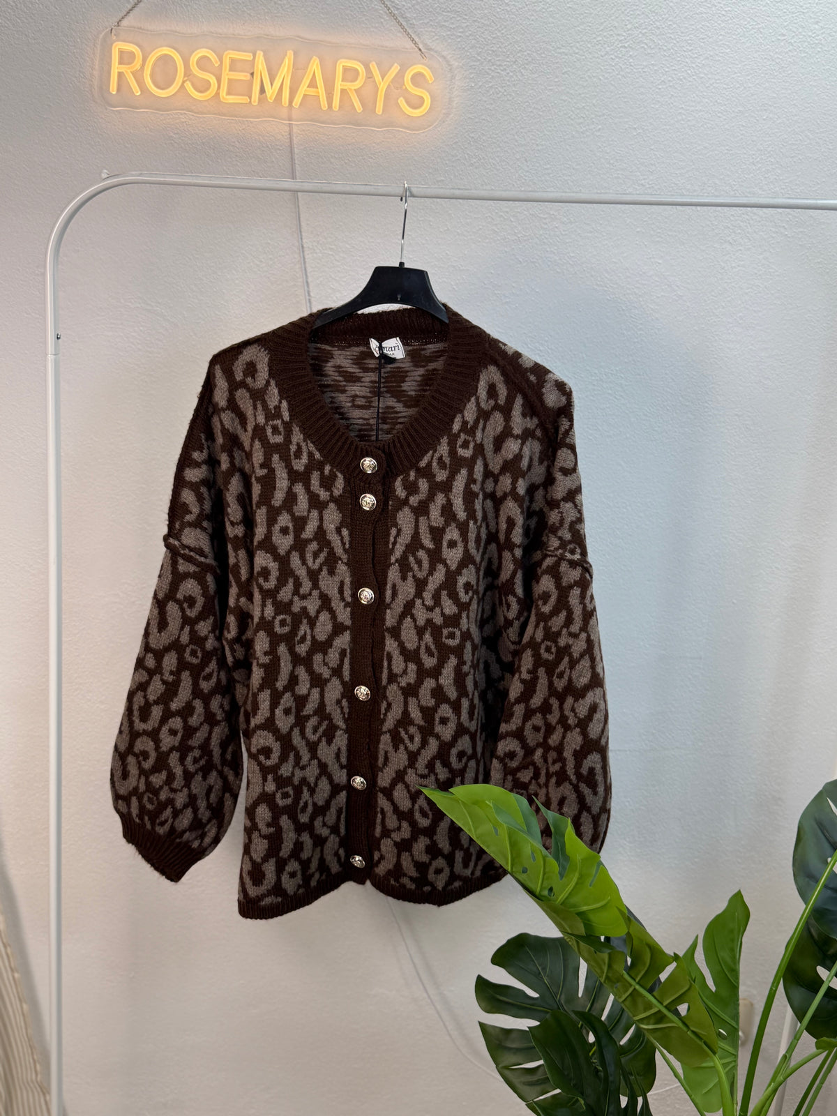 Oversize Cozy LEO Cardigan - mehrere Farben - bis 44/46 tragbar