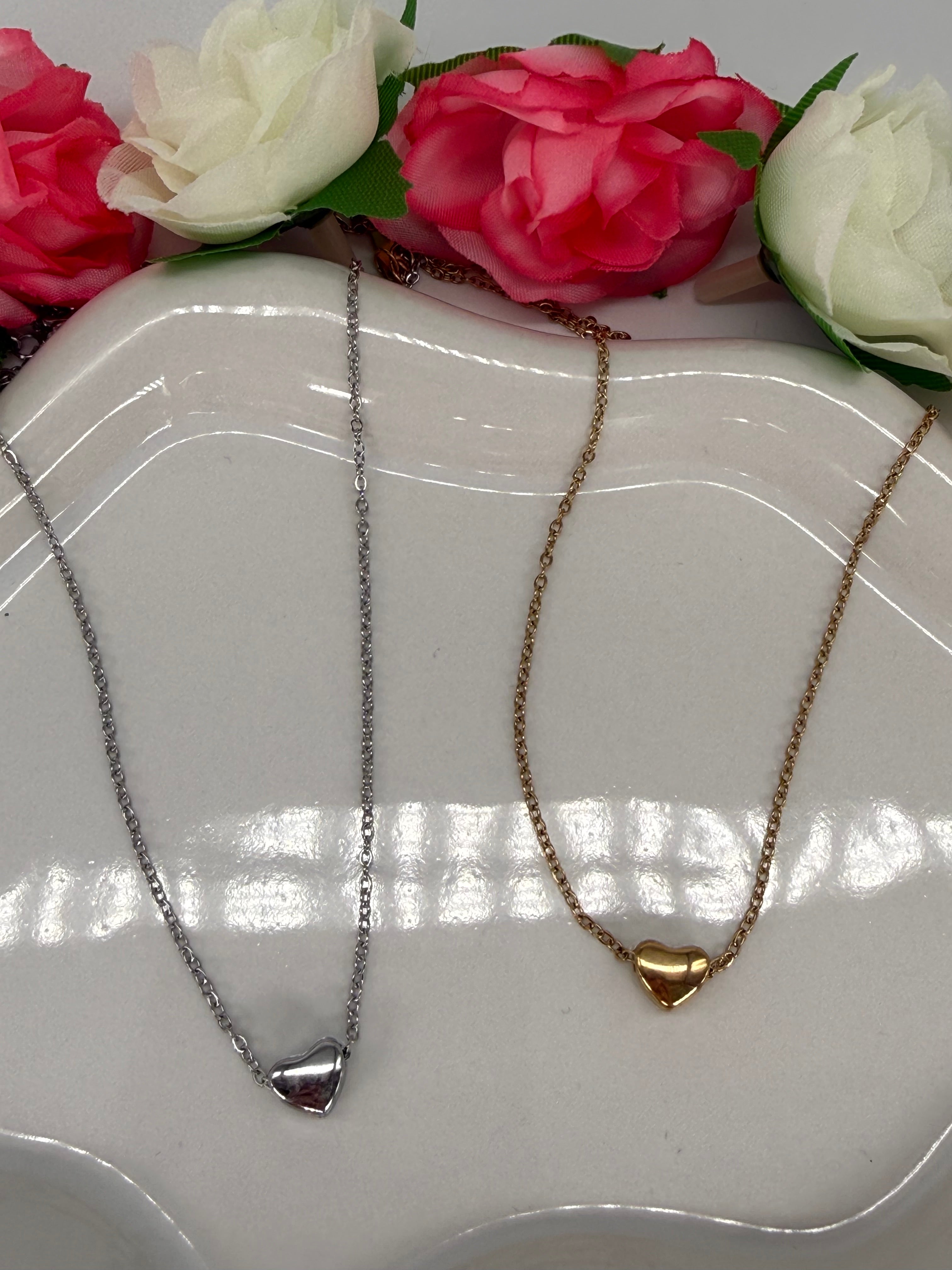 Kette SMALL HEART - in Gold und Silber