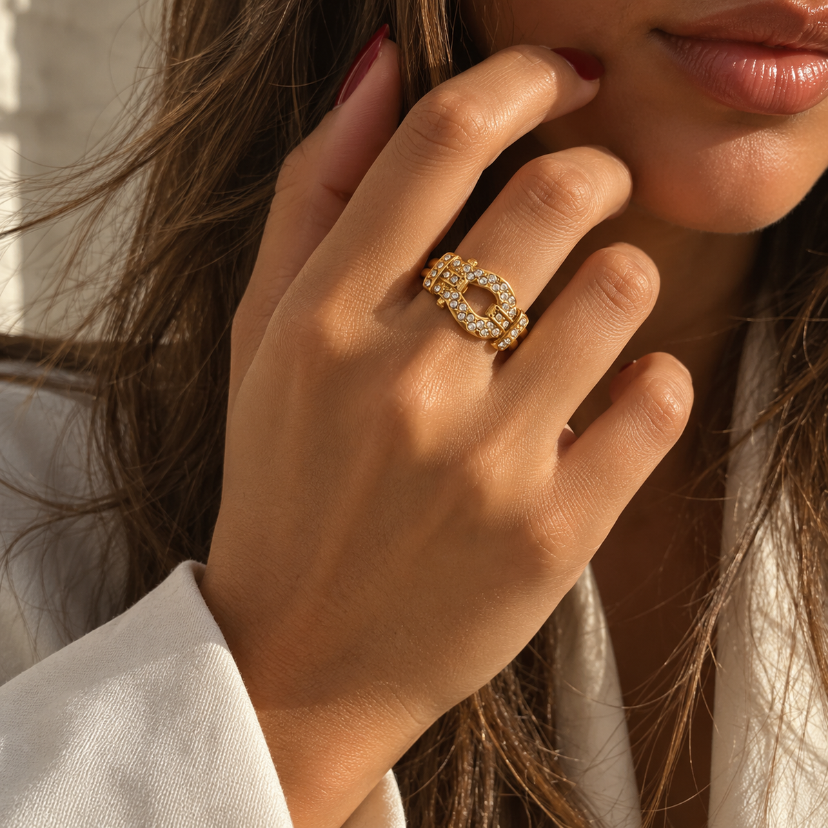 VÉRA – Statement Ring - Aus Edelstahl und 18K vergoldet