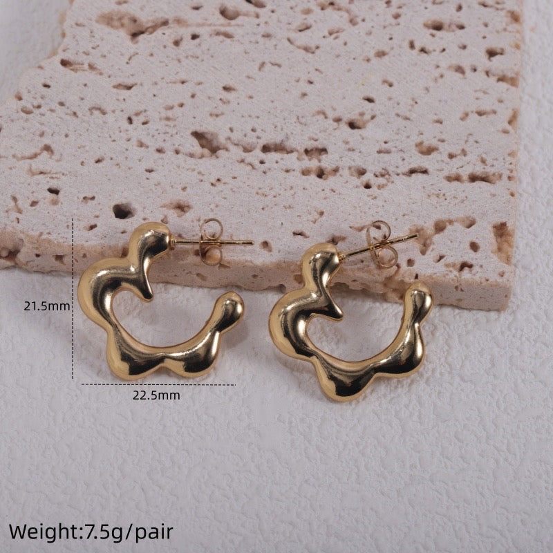 ICONIC CREOLEN - 3 Styles - wasserfest, Edelstahl 304, 18K vergoldet
