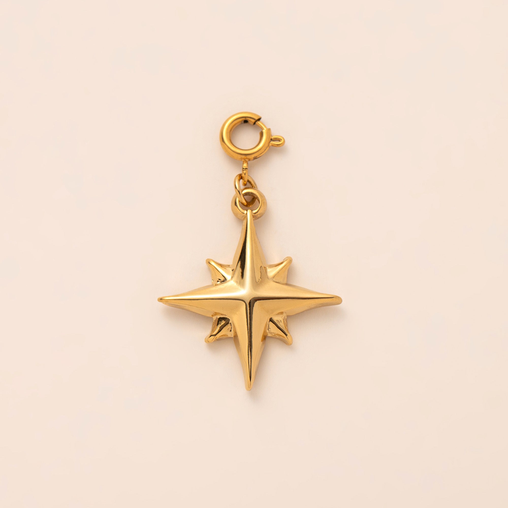 Charms Anhänger - DIY KETTE - wasserfest, Edelstahl, 18k vergoldet