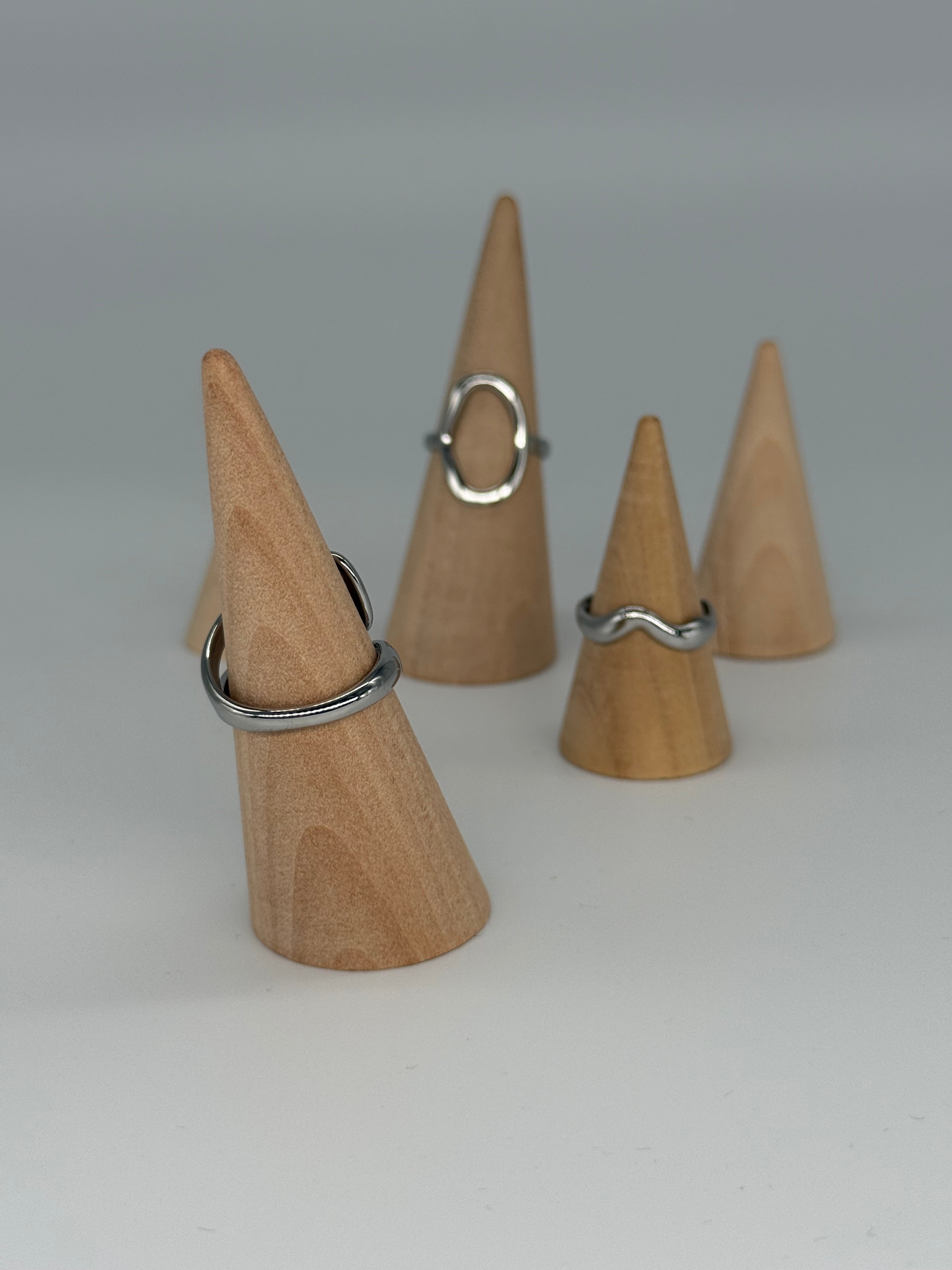 CLASSIC Ring (Silber) - größenverstellbar + 18K Vergoldung (verschiedene Ausführungen)