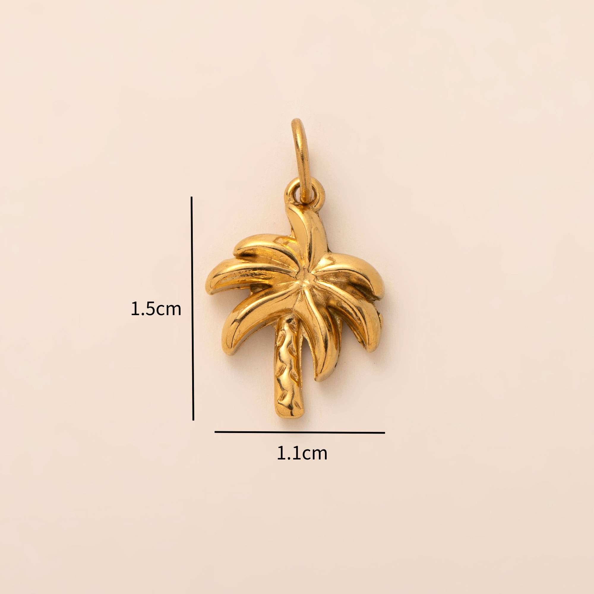 Charms Anhänger - DIY KETTE - wasserfest, Edelstahl, 18k vergoldet