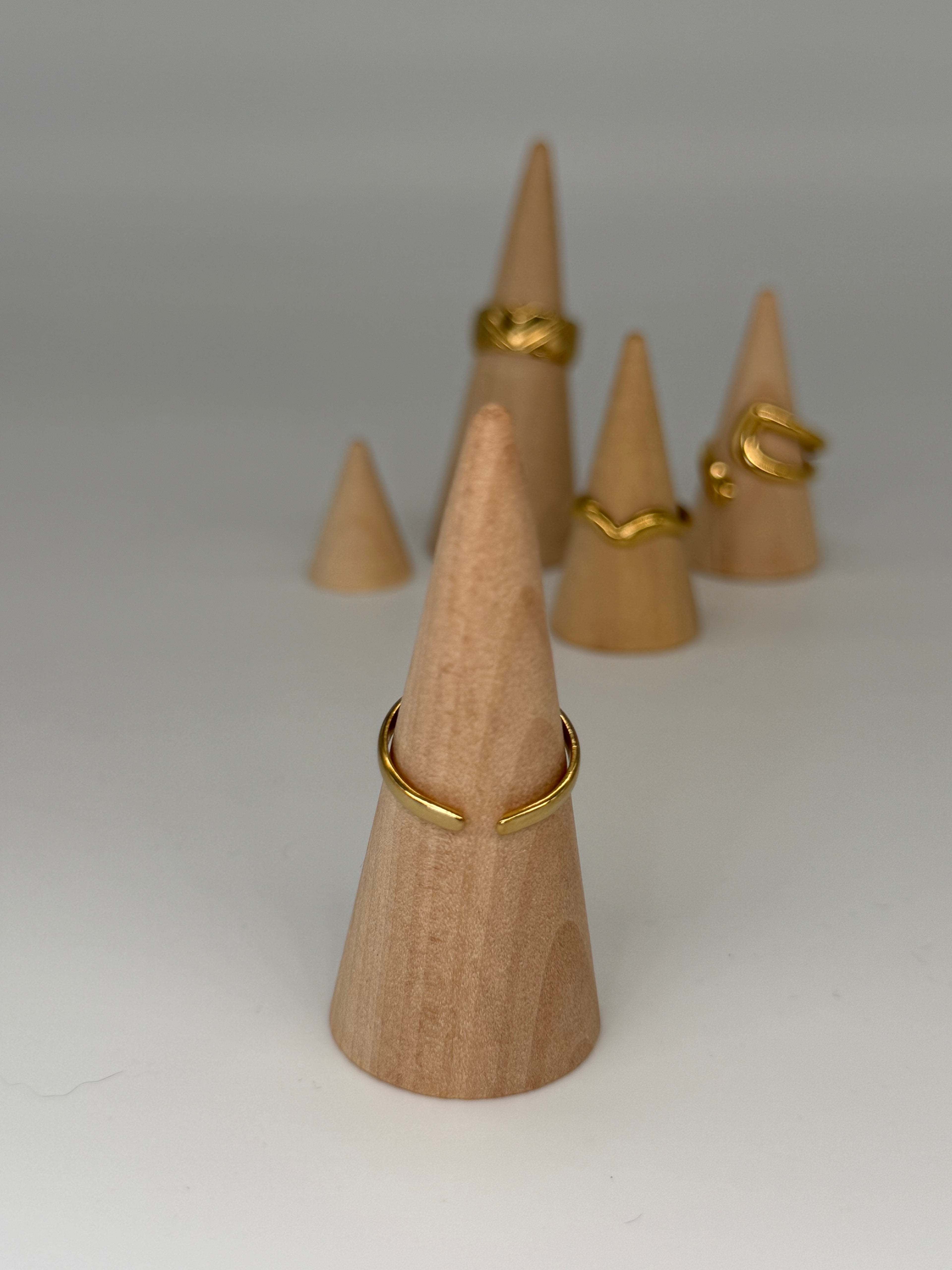 CLASSIC Ring (Gold)- größenverstellbar + 18k vergoldet (verschiedene Ausführungen)