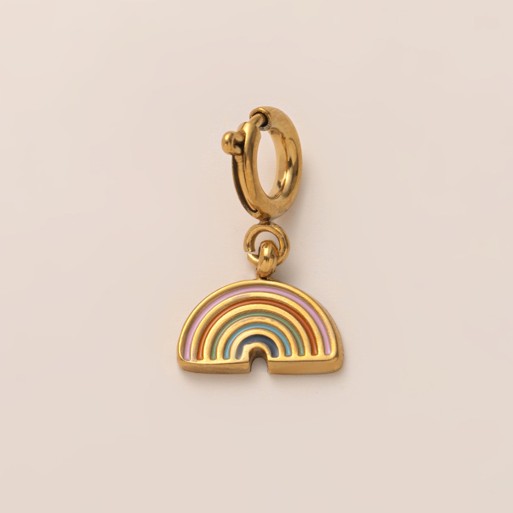 Charms Anhänger - DIY KETTE - wasserfest, Edelstahl, 18k vergoldet