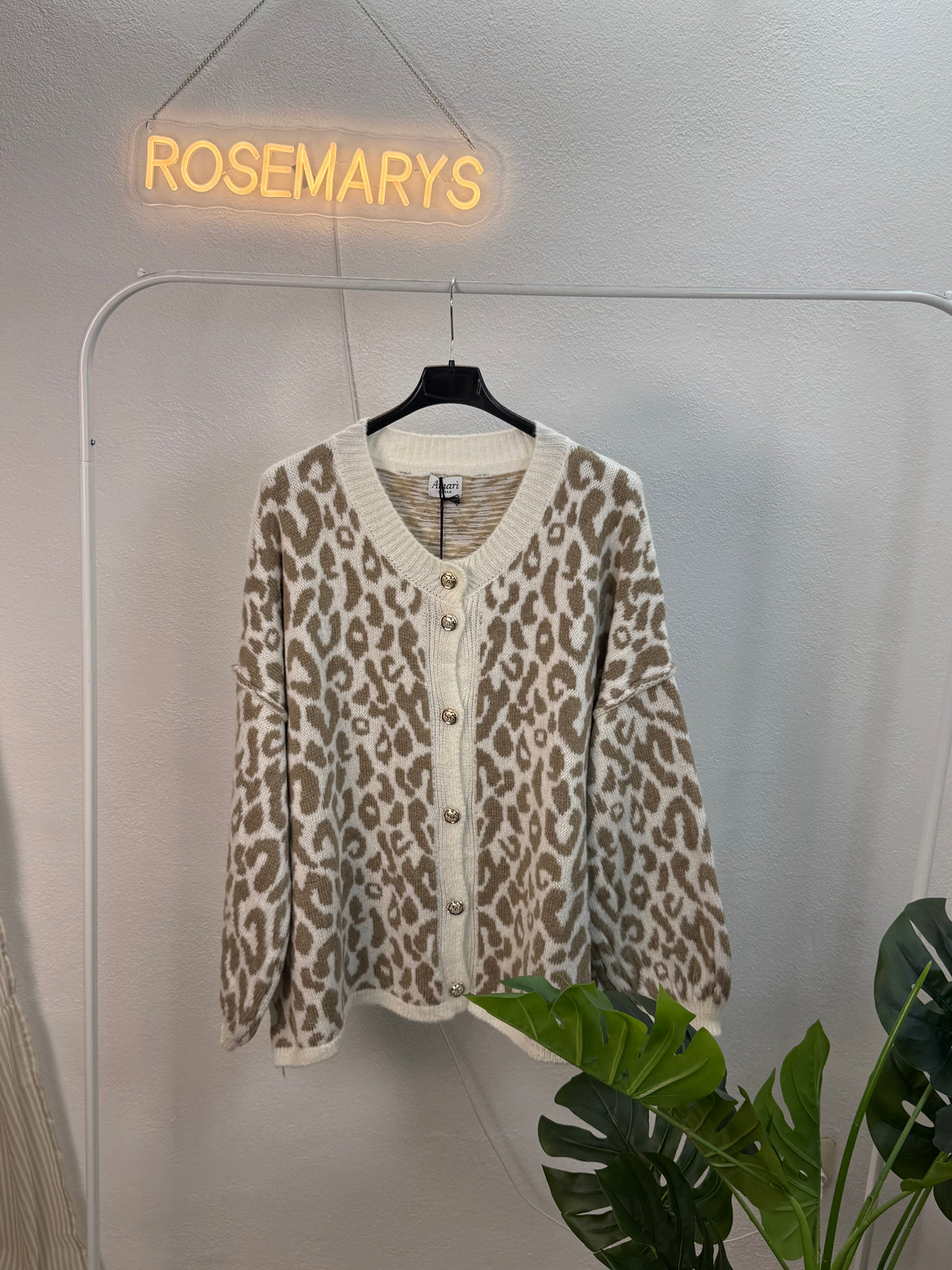 Oversize Cozy LEO Cardigan - mehrere Farben - bis 44/46 tragbar
