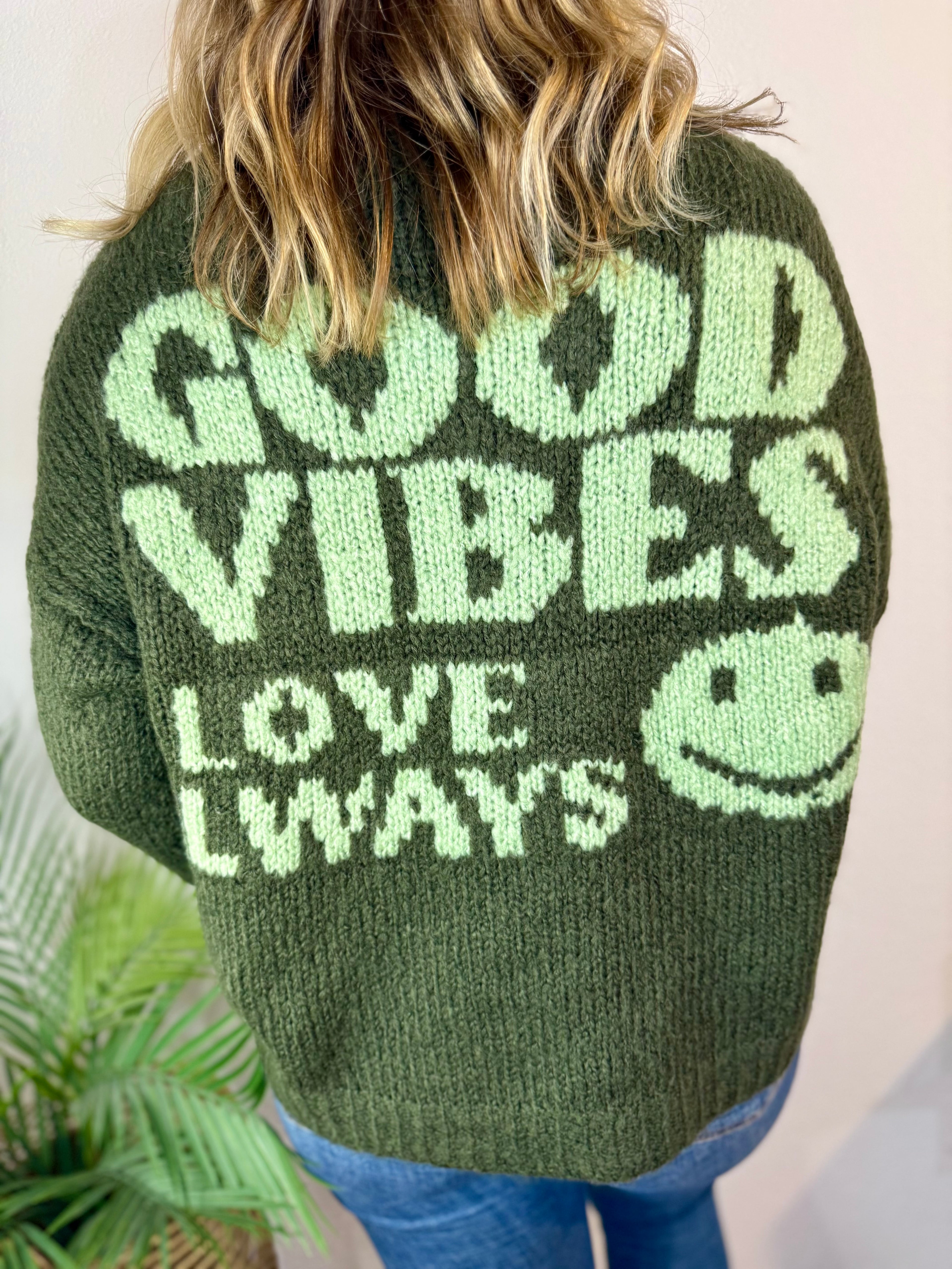 Kuschelpullover GOOD VIBES