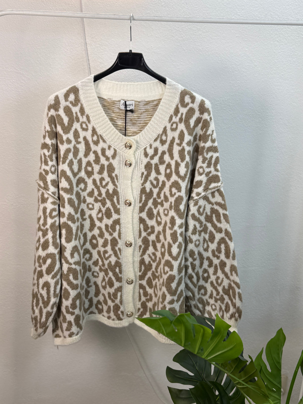 Oversize Cozy LEO Cardigan - mehrere Farben - bis 44/46 tragbar
