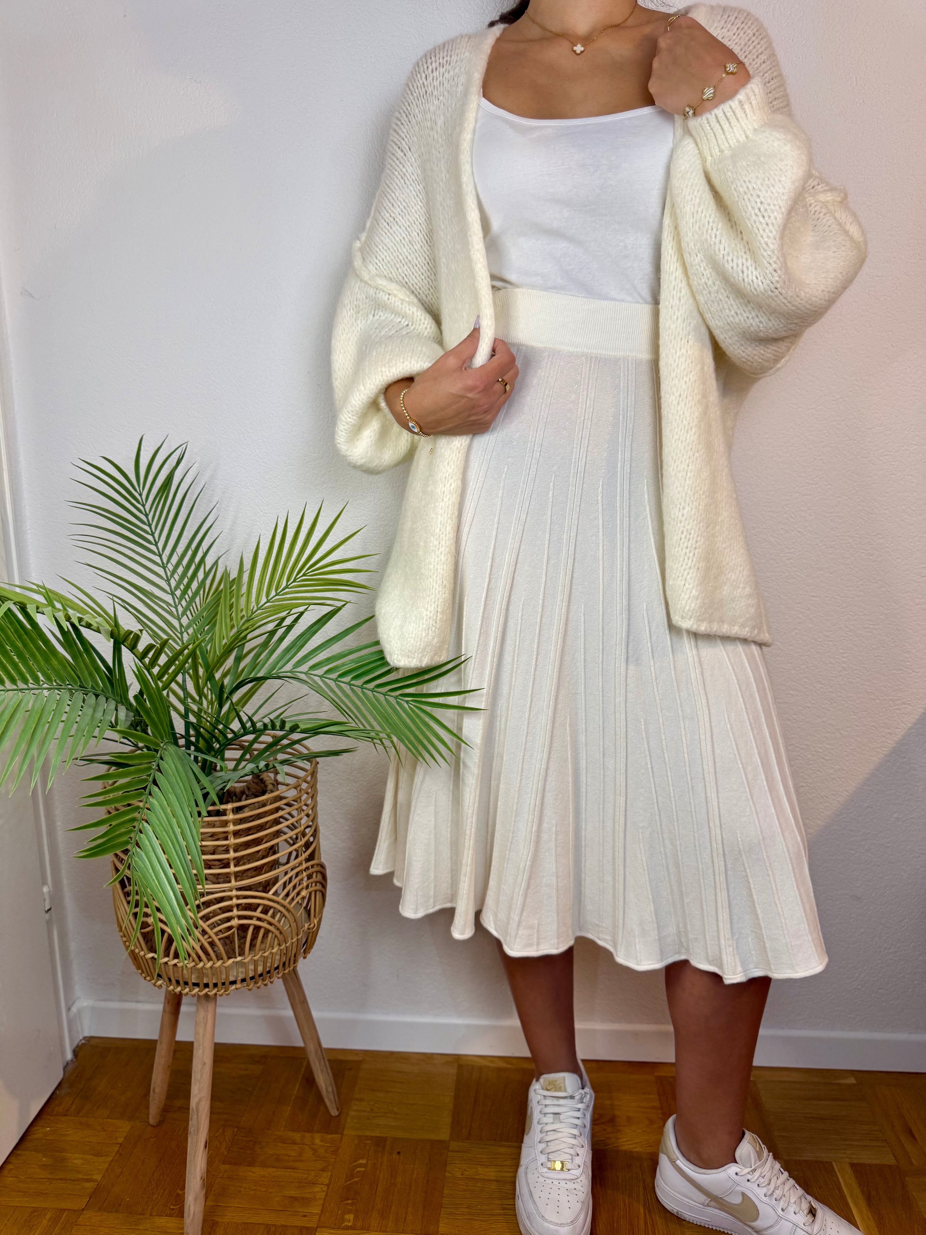 Weicher Strickrock mit Viskose