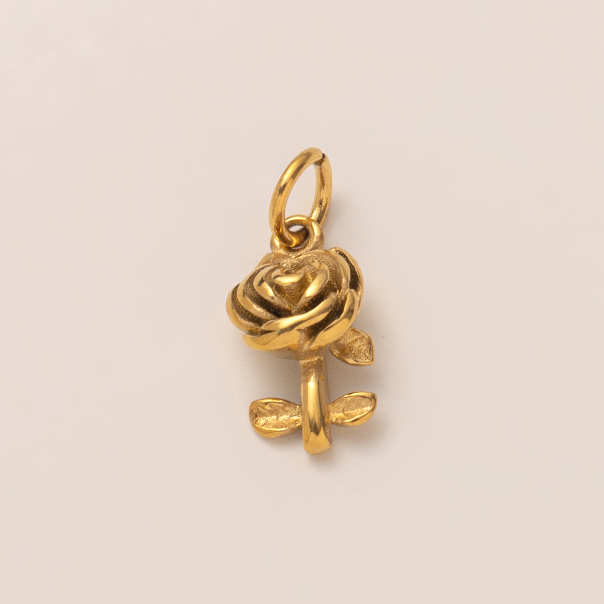 Charms Anhänger - DIY KETTE - wasserfest, Edelstahl, 18k vergoldet